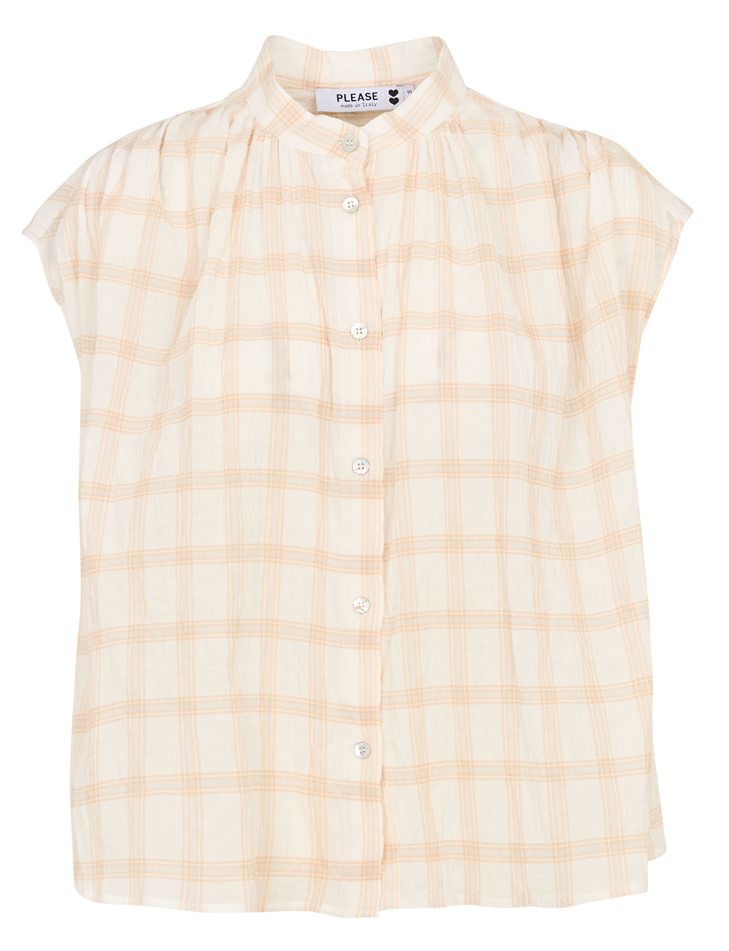 Oversize Hemd aus bedruckter Baumwollmischung PLEASE Mehrfarbig