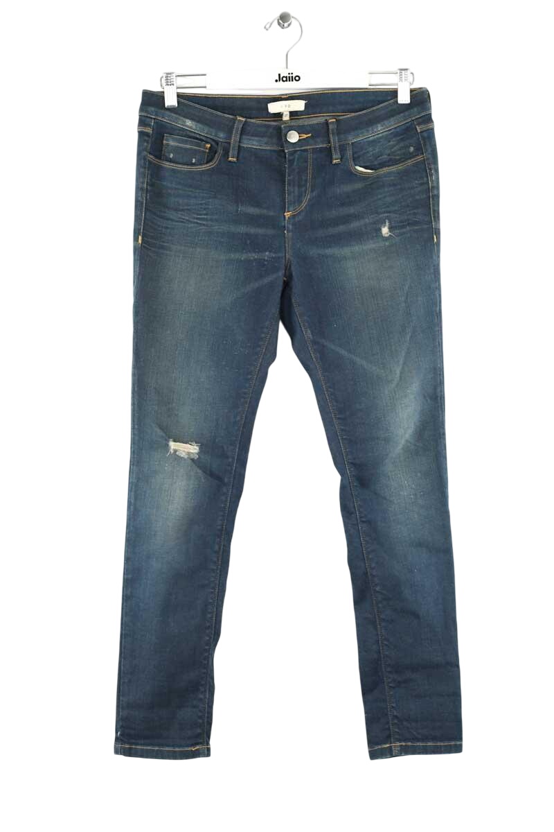 Cotton skinny jeans IRO - Seconde Main Blue