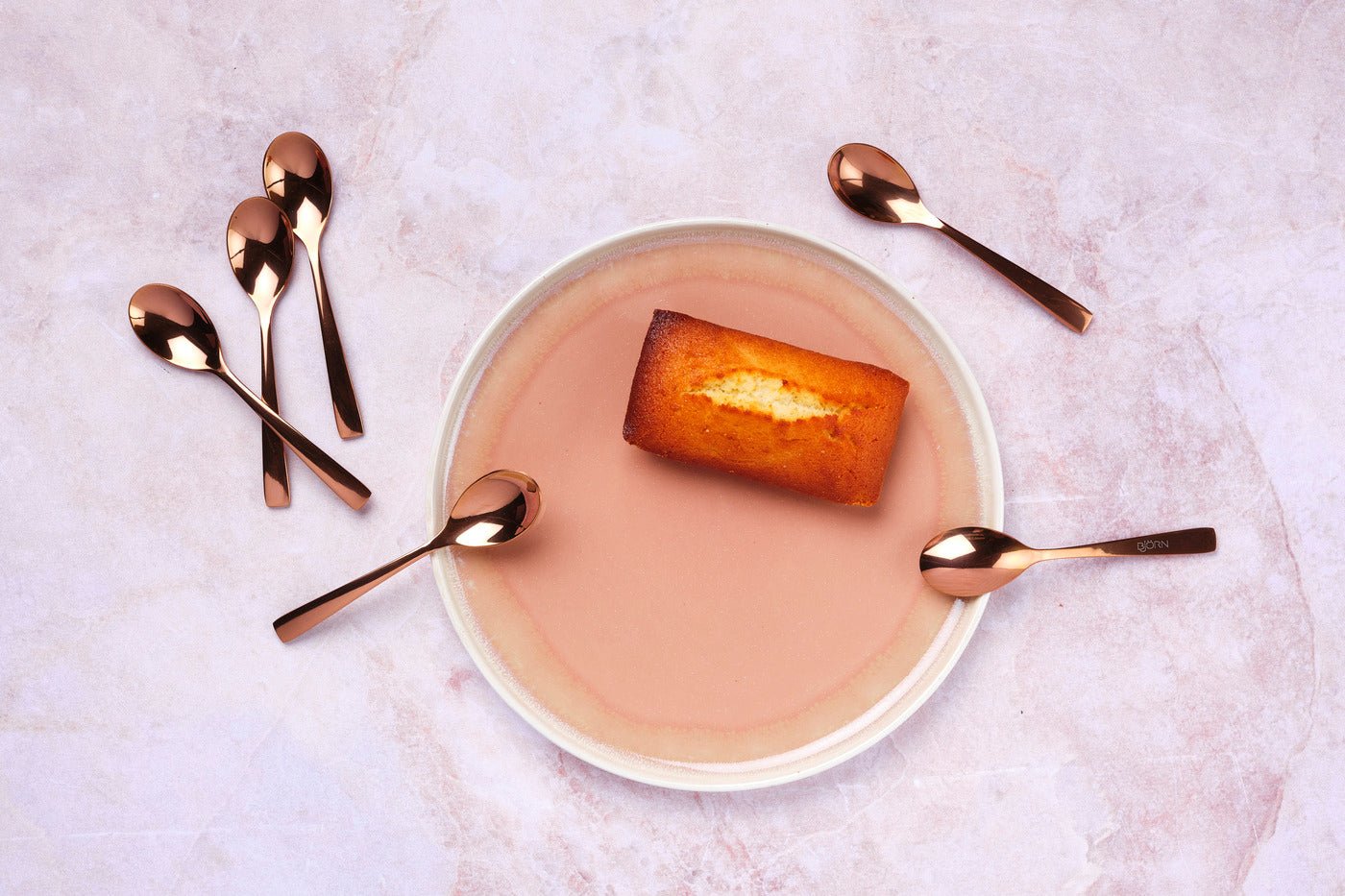 Set of 6 Oglu teaspoons - black BJORN Brown