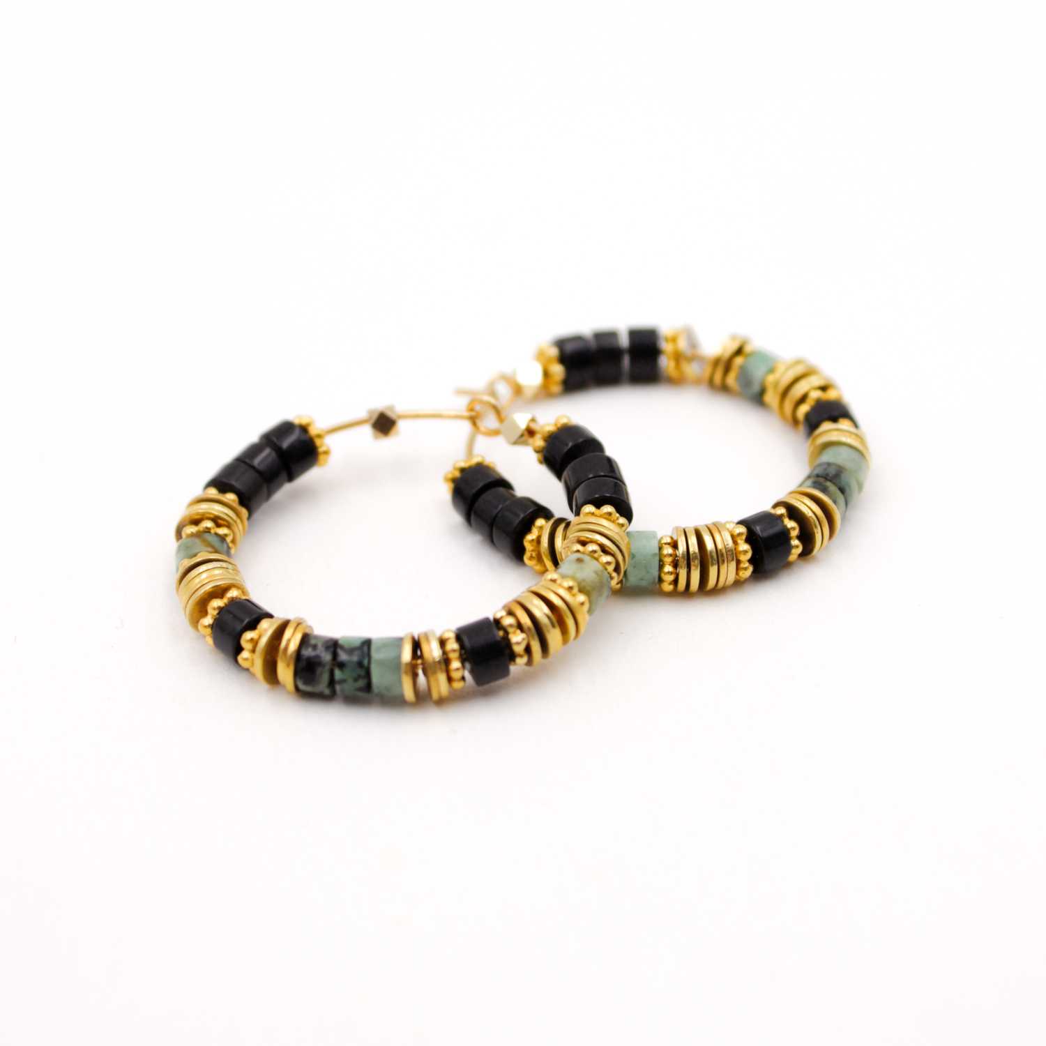 Créoles heishi - alba L'ATELIER DES DAMES Doré