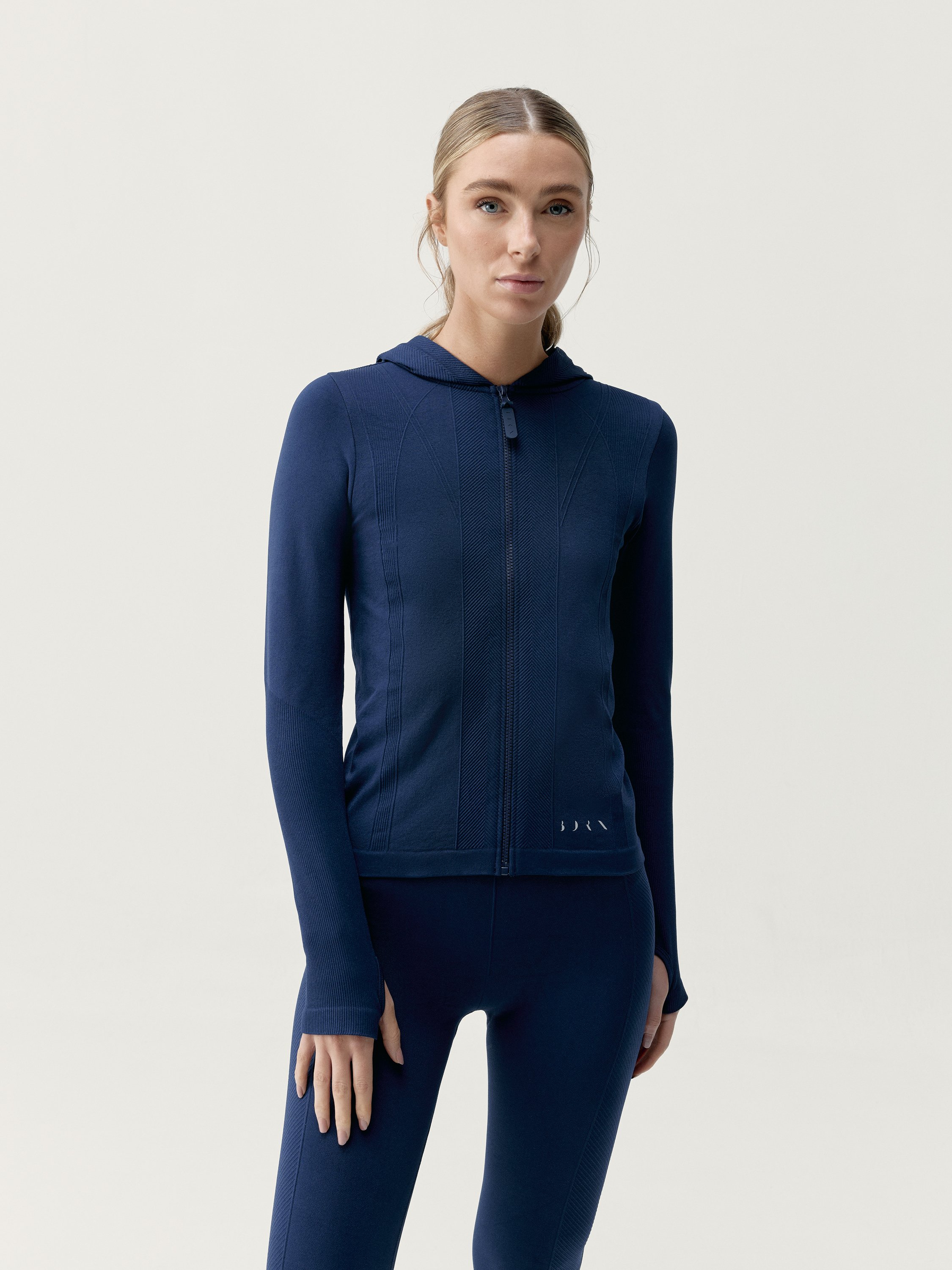Seamless sports jacket BORN LIVING YOGA Blue