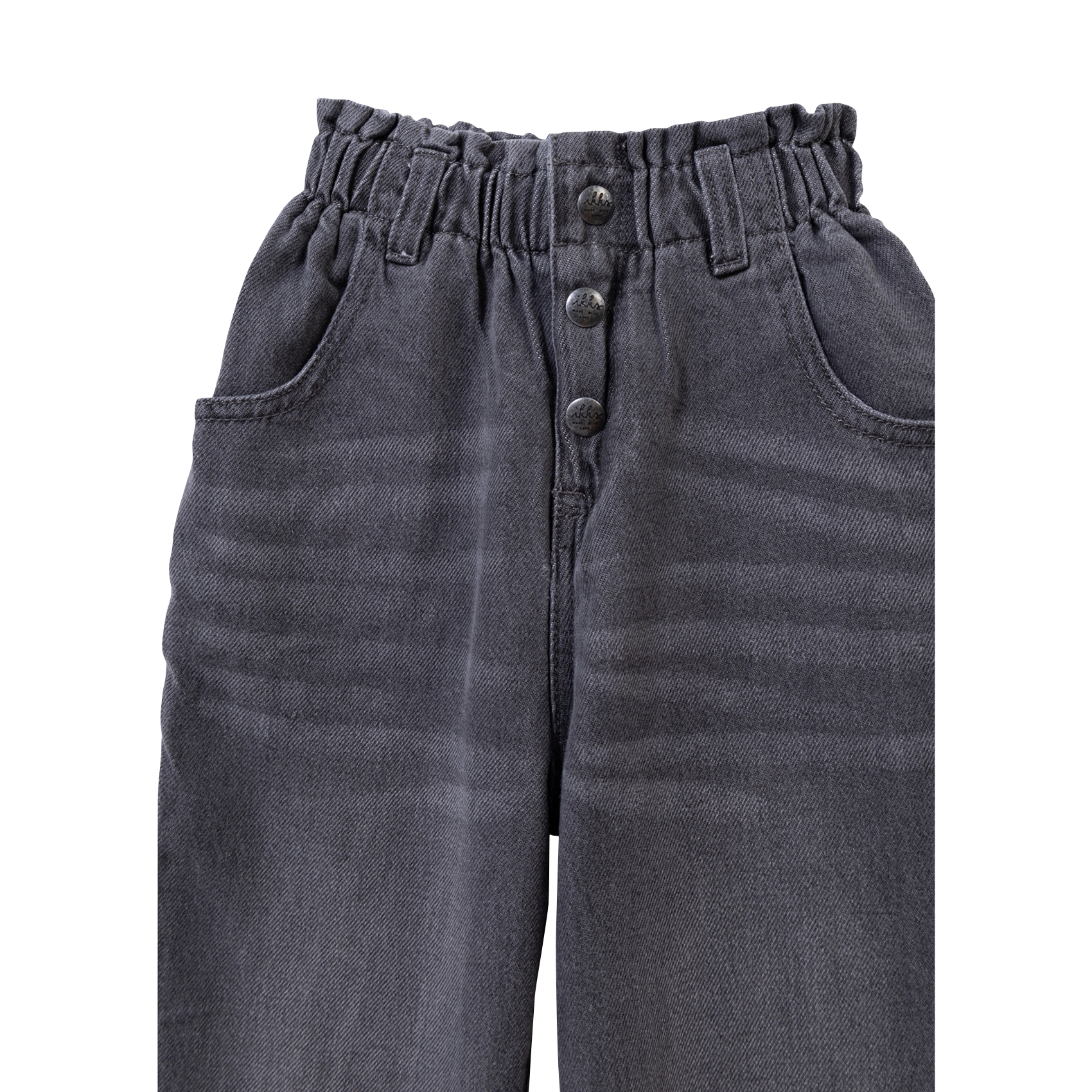 Jean mom en coton IKKS JUNIOR Gris