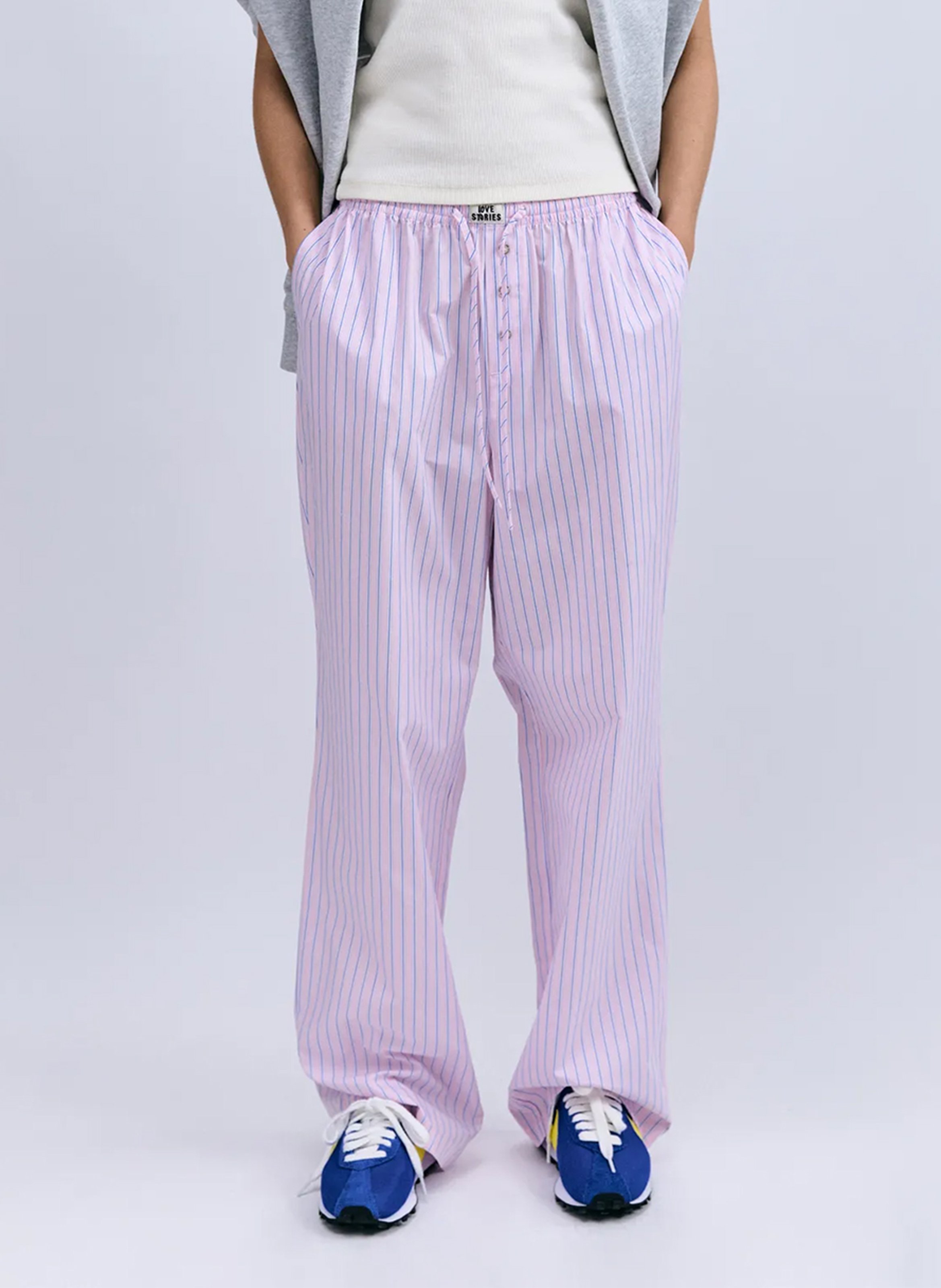 Wide cotton trousers  LOVE STORIES Pink
