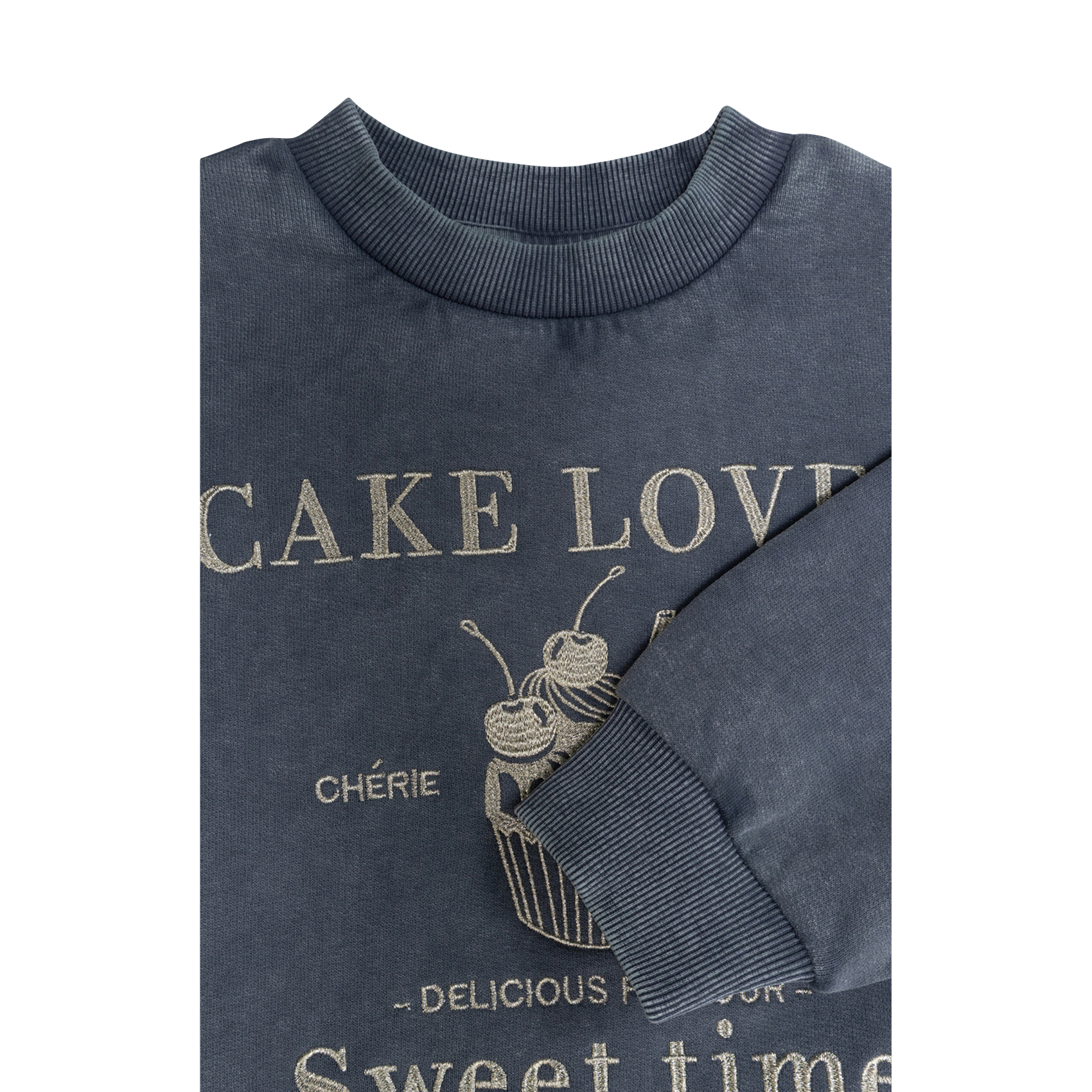 Oversize-Sweatshirt aus Baumwolle mit Rundhalsausschnitt IKKS JUNIOR Blau