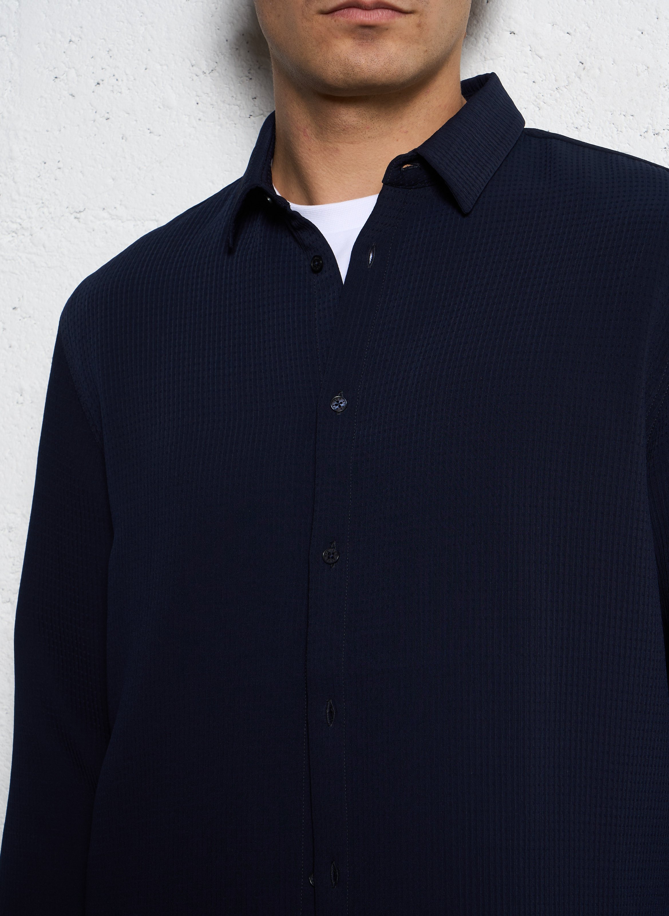 Bedrucktes Hemd mit klassischem Kragen IKKS Blau