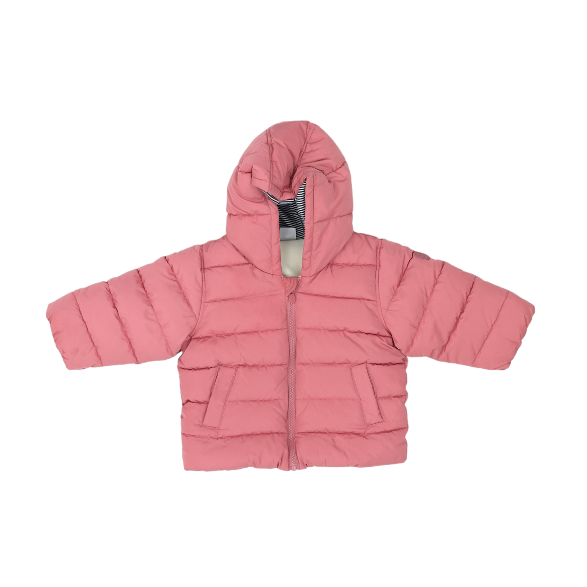 Pink baby puffer jacket - 18 months PETIT BATEAU - Seconde Main Pink