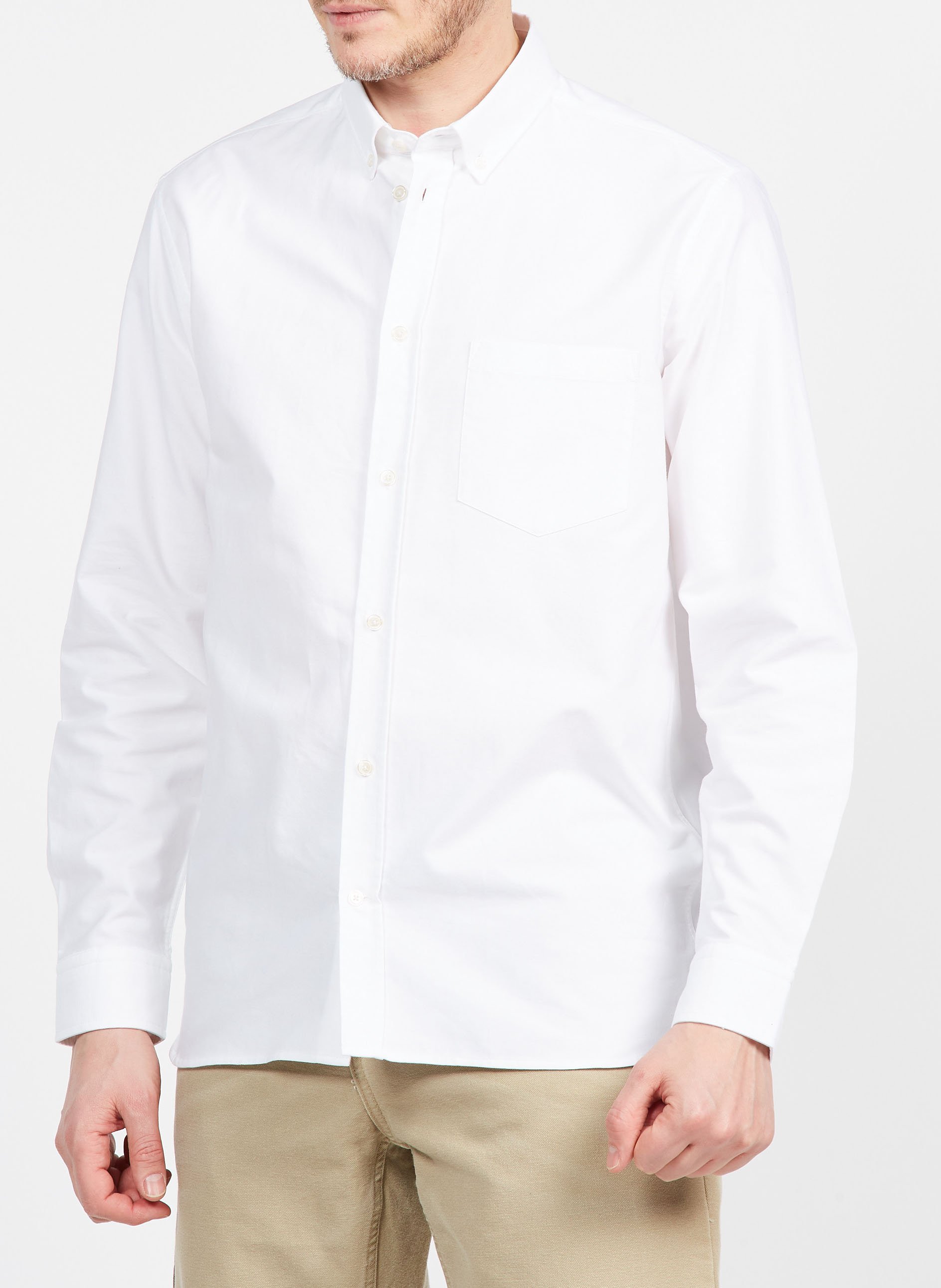 Hemd aus Baumwoll-Twill, Regular Fit SAISON 1865 Weiss