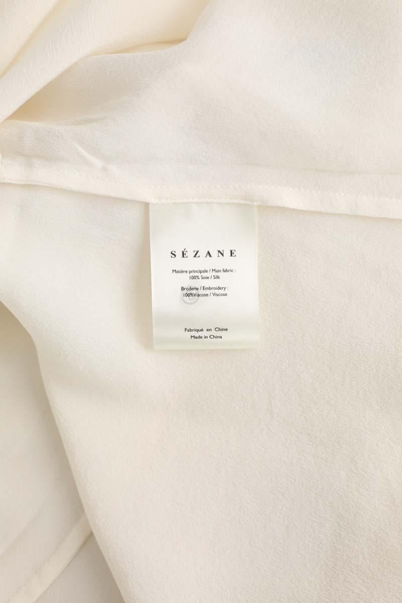 Azawood sleeveless top SEZANE - Seconde main White