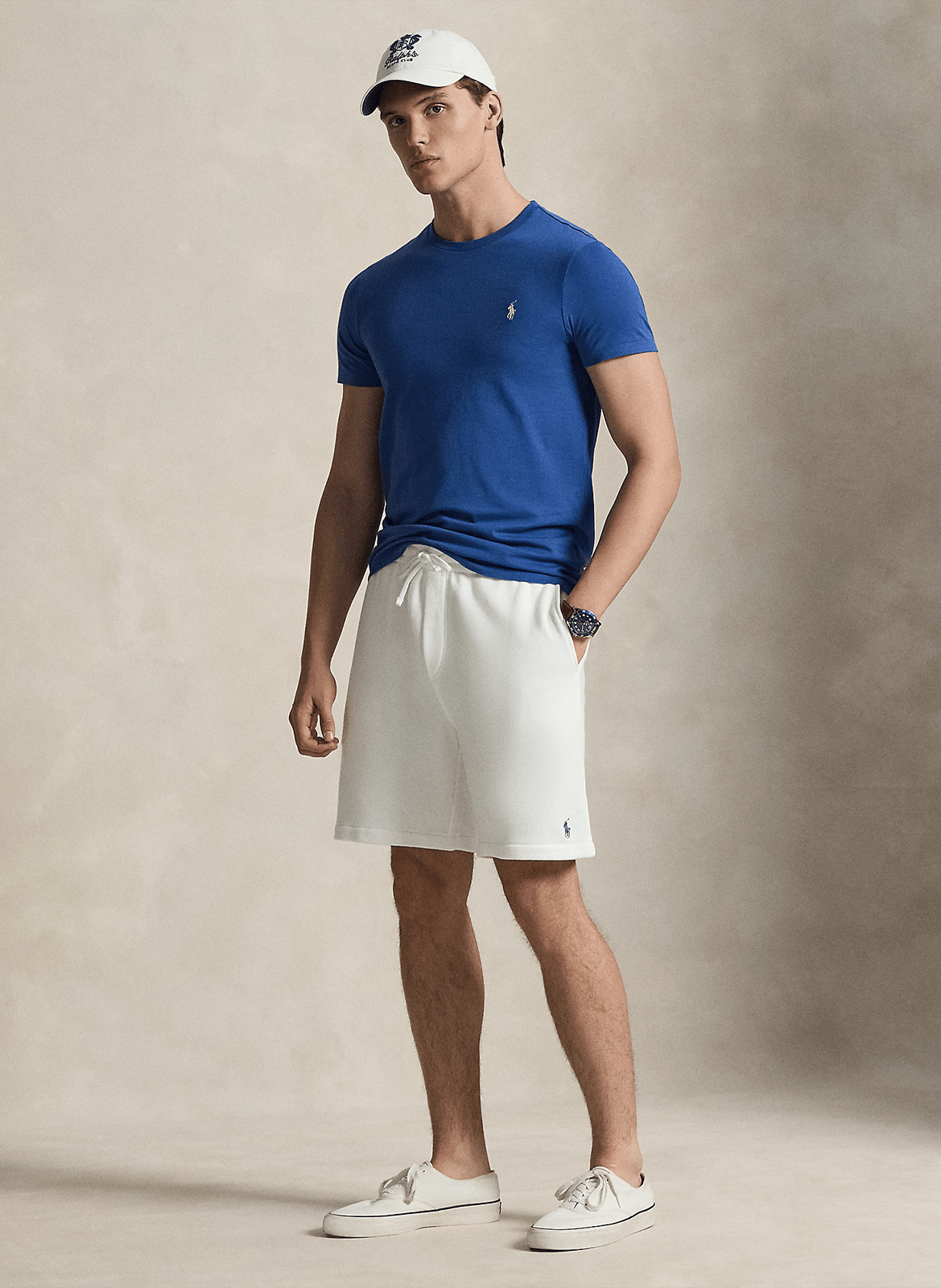 Slim-fit cotton T-shirt POLO RALPH LAUREN Blue