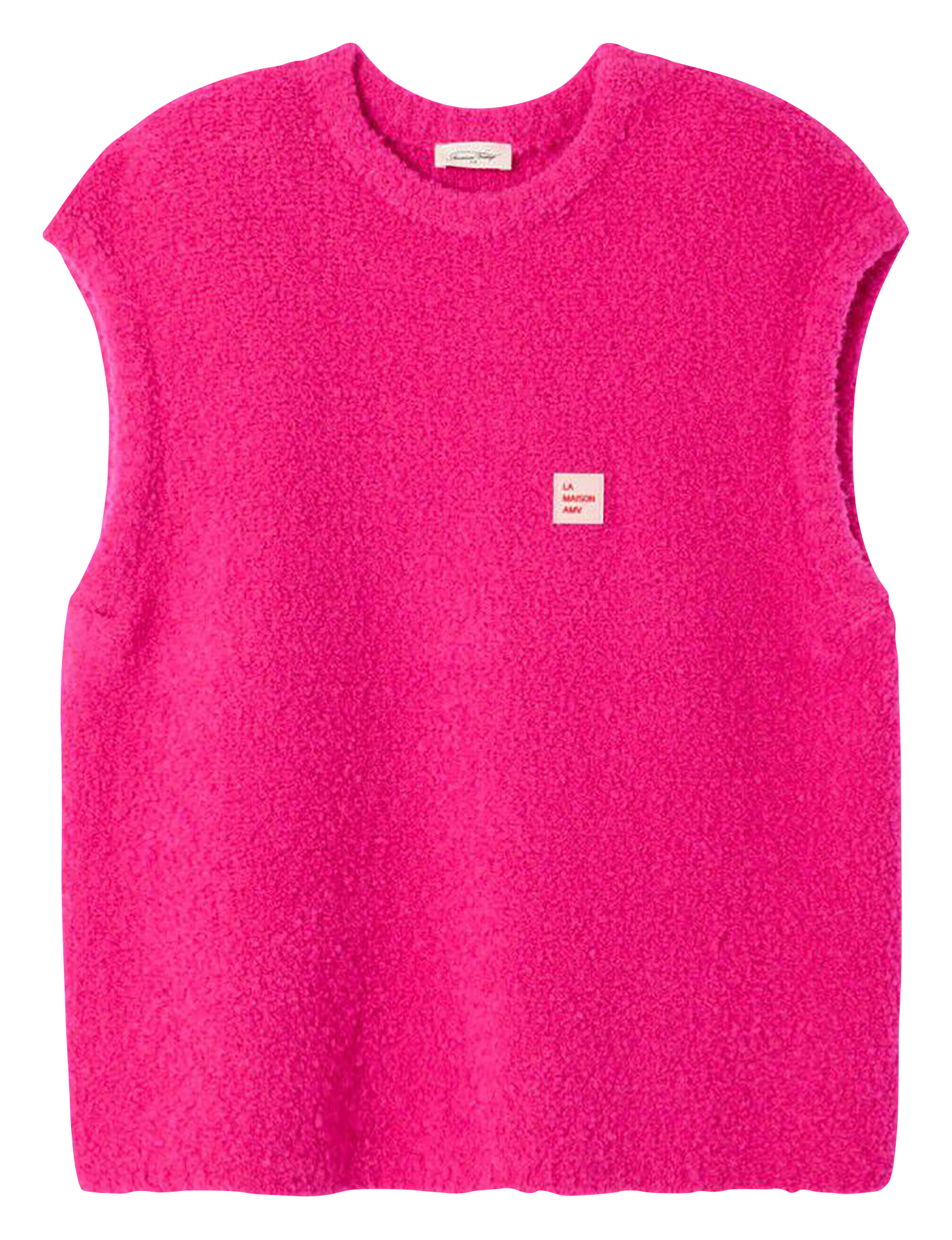 Long wool-blend knit cardigan AMERICAN VINTAGE Pink