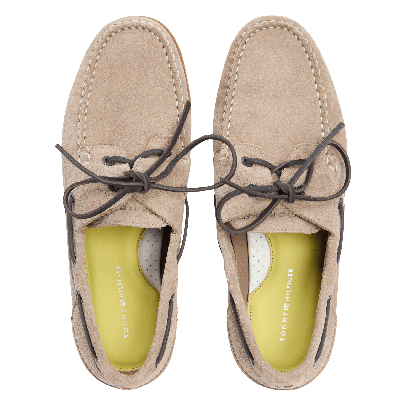Suede city shoes TOMMY HILFIGER Beige