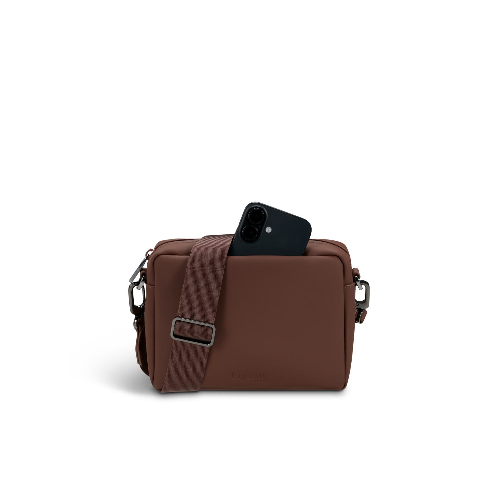 Lost in Berlin cross-over bag size S LIPAULT Brown