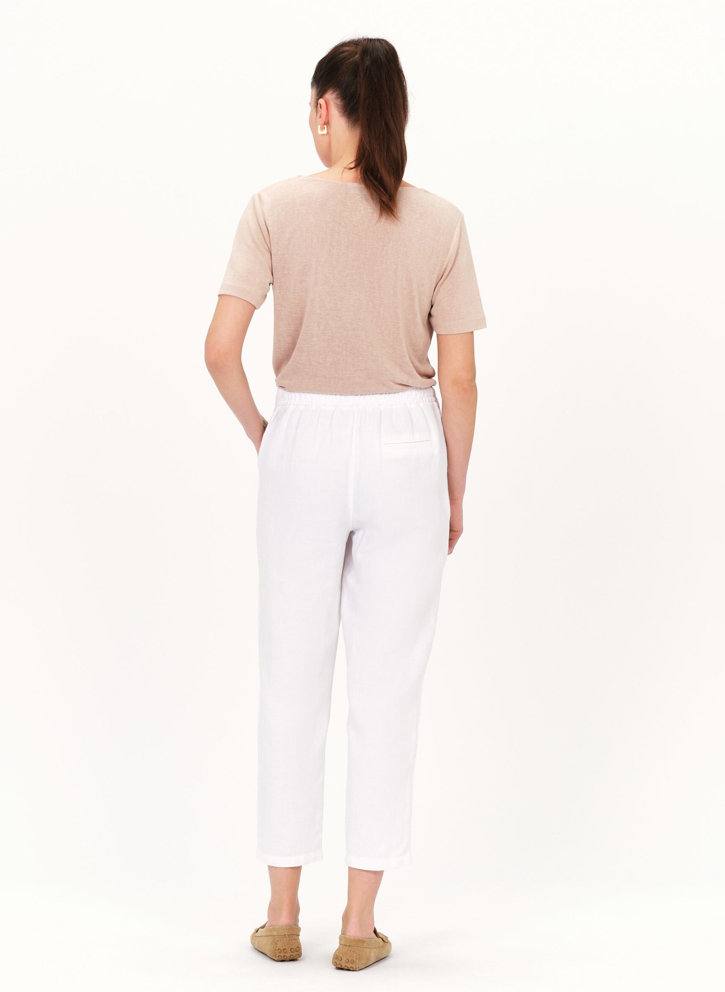 Pantalon droit CAROLL Blanc