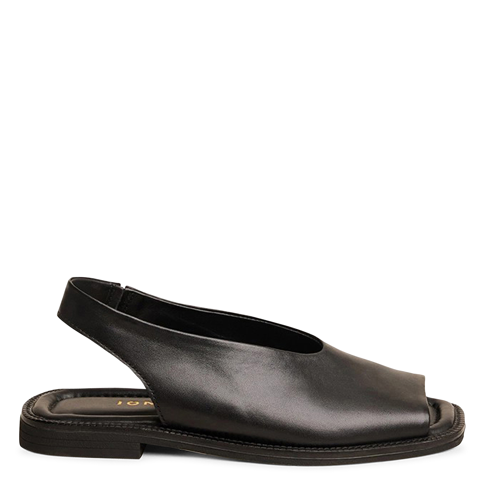 Ballerines slingbacks en cuir lisse JONAK Noir