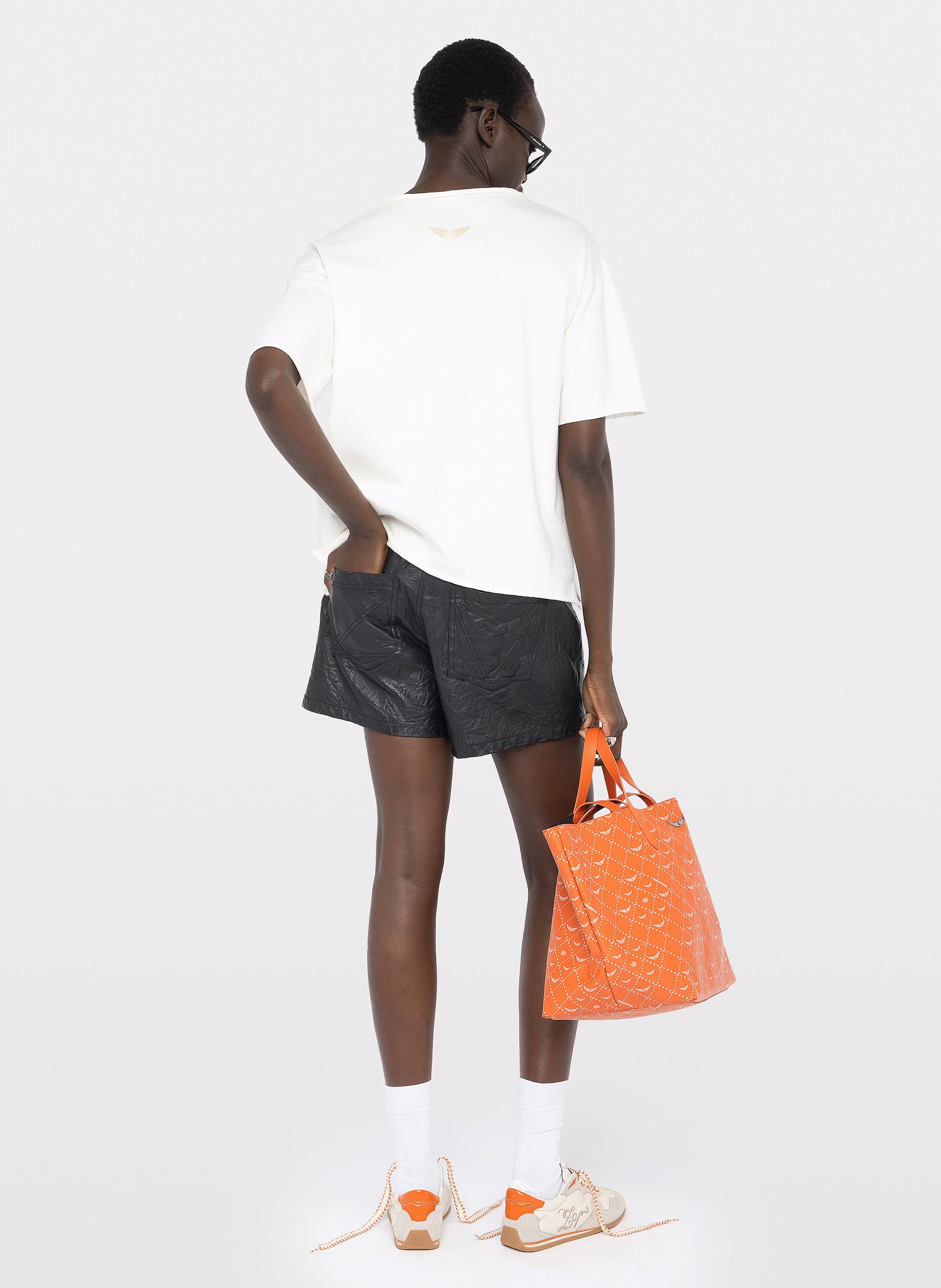 Katoenen T-shirt met boothals ZADIG&VOLTAIRE Wit