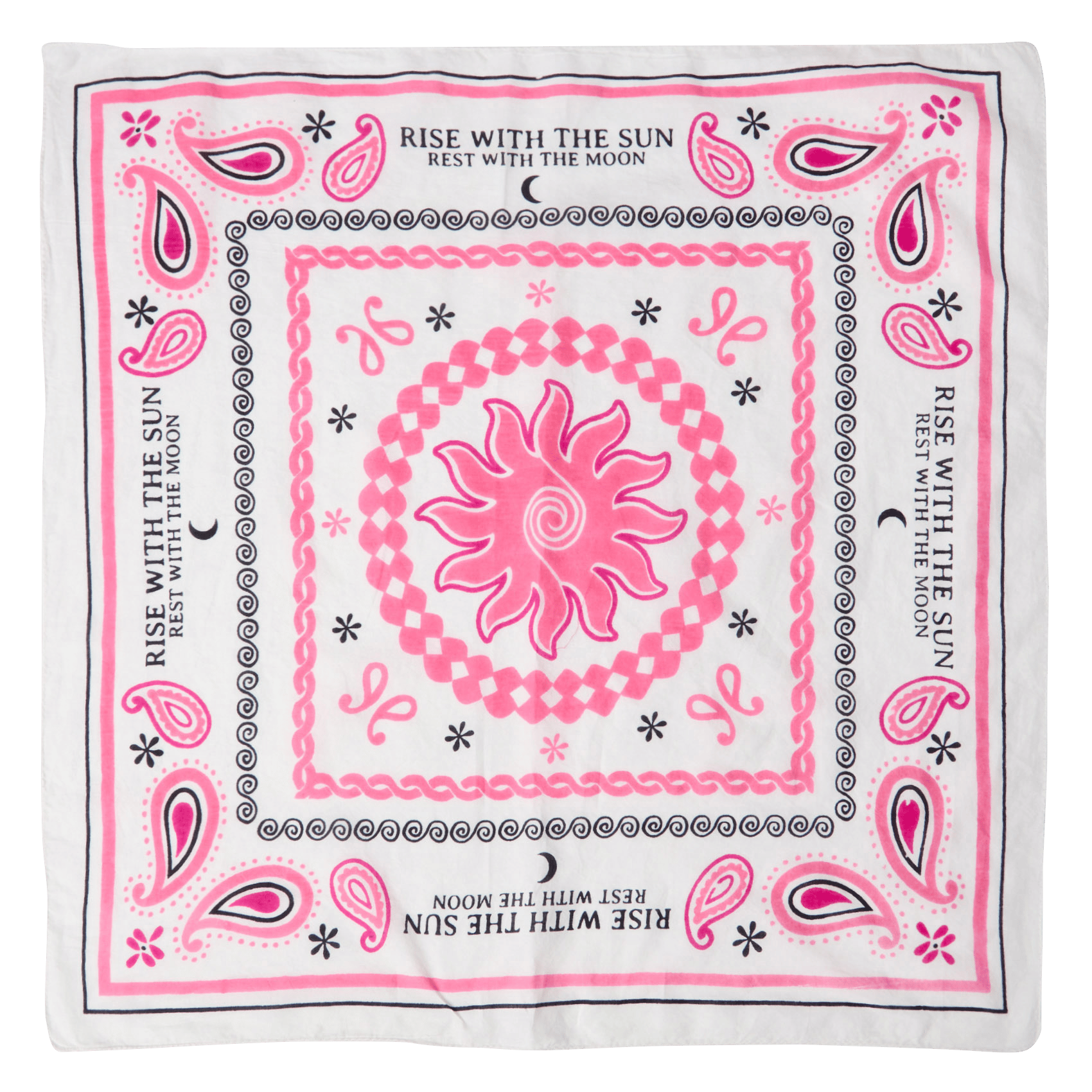 Foulard en coton DES PETITS HAUTS Rose