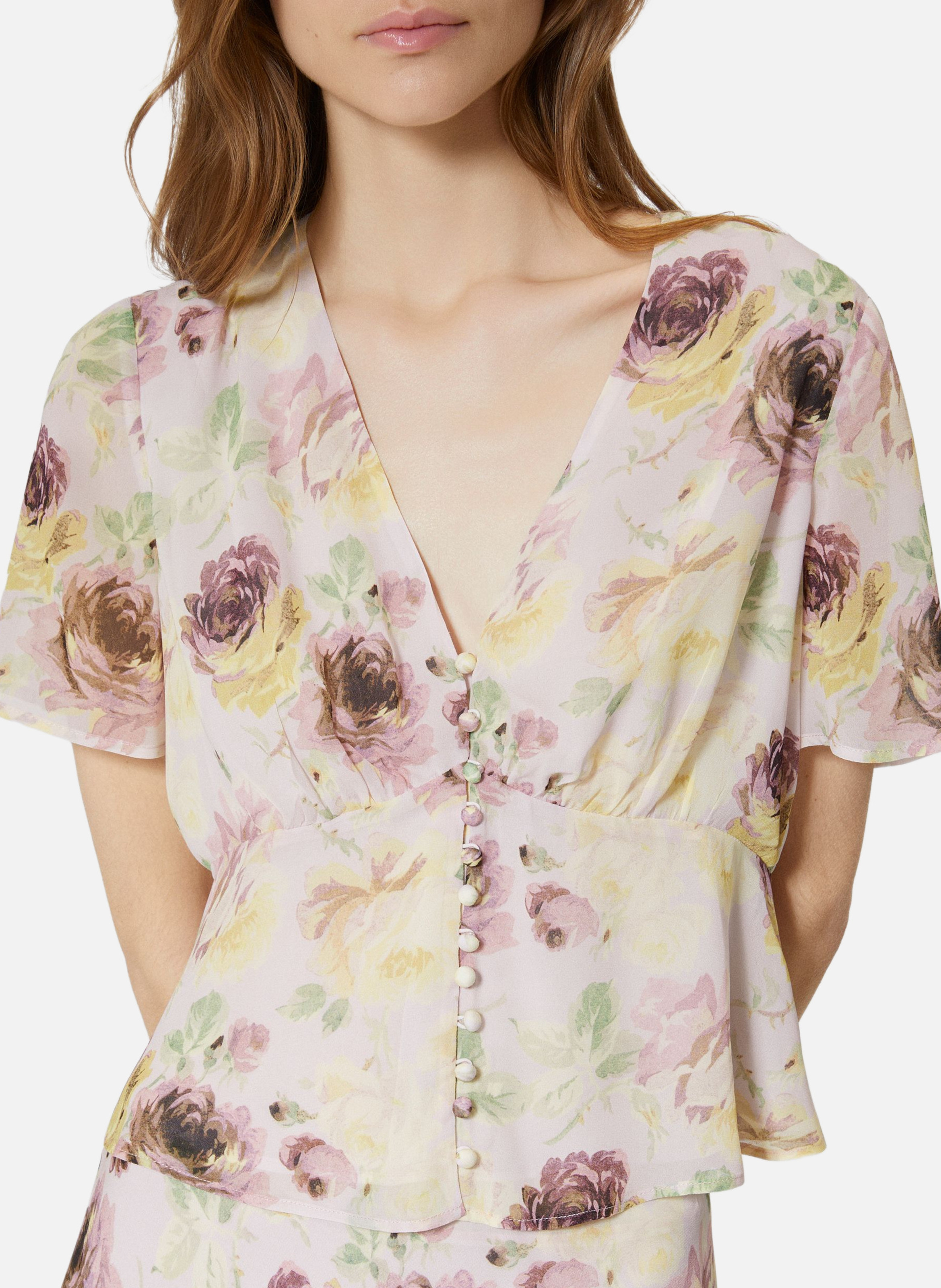 Top with printed button details THE KOOPLES Pink