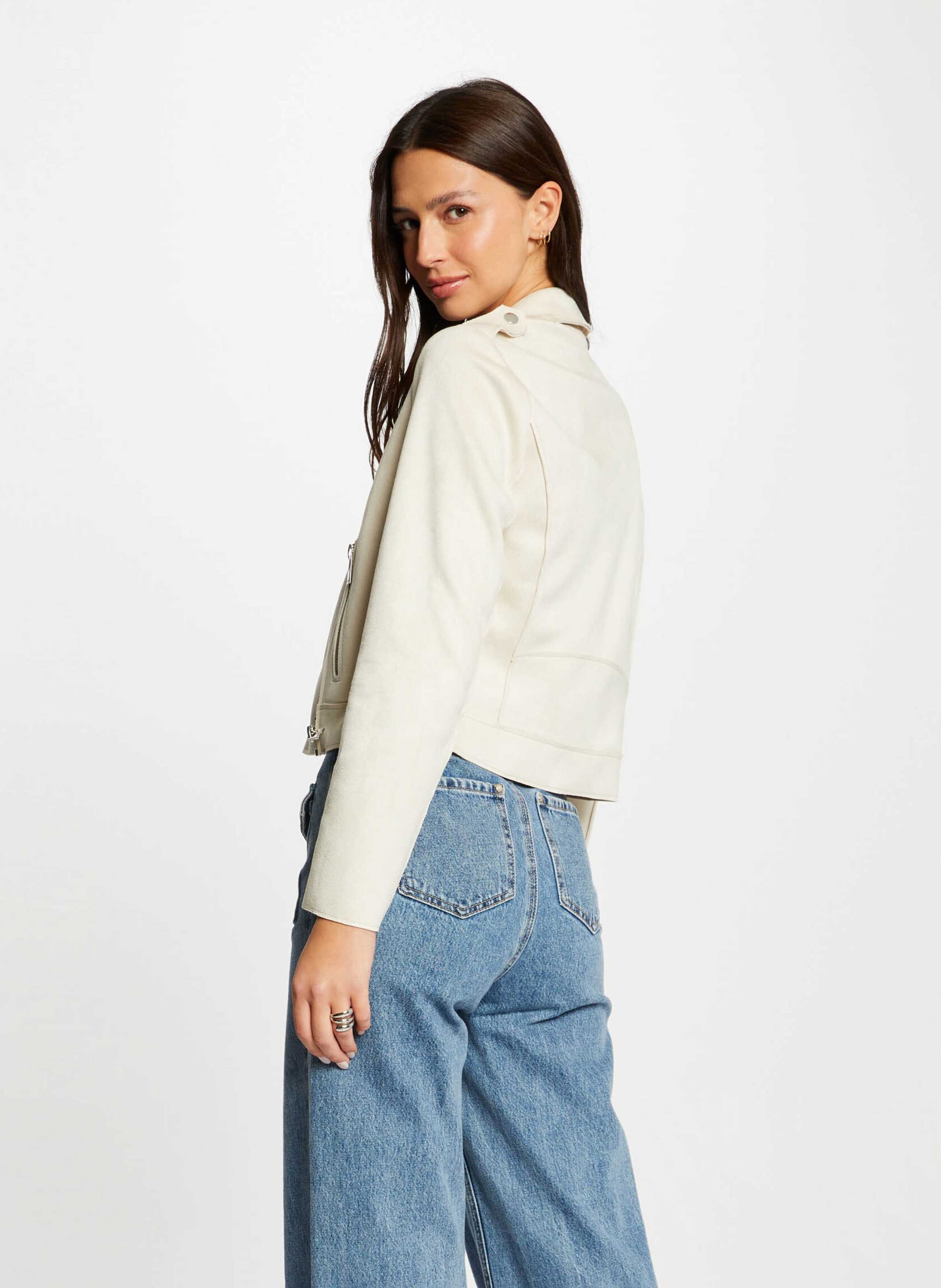 Kort jack met rits MORGAN Beige