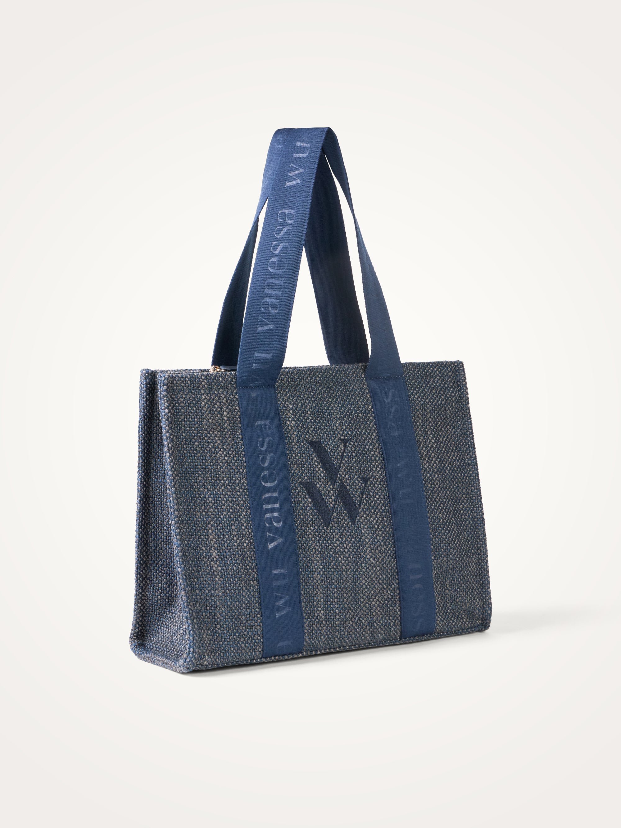 Oversized tote bag with handles | Blue VANESSA WU Women