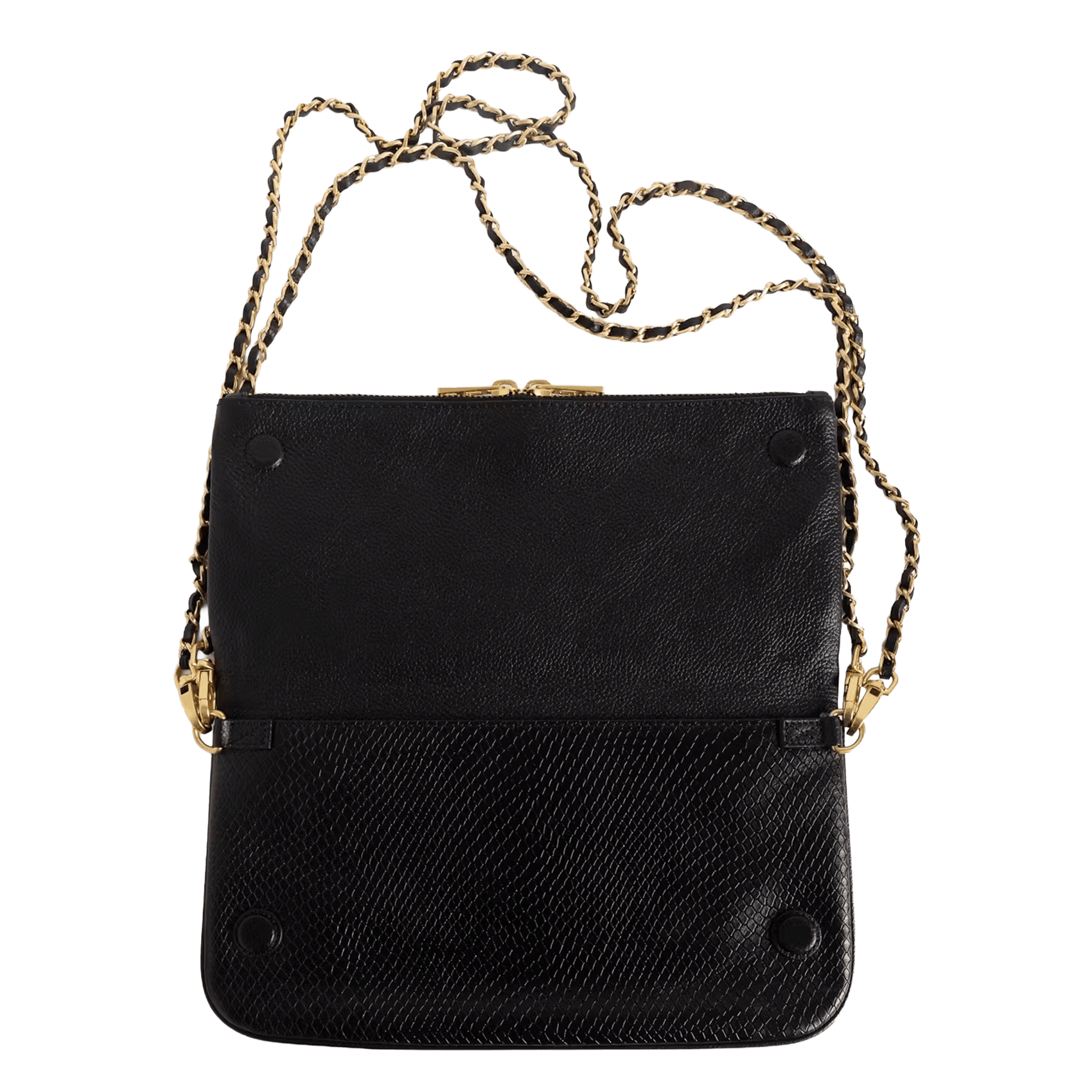 Sac bandoulière effet python en cuir ZADIG&VOLTAIRE Noir