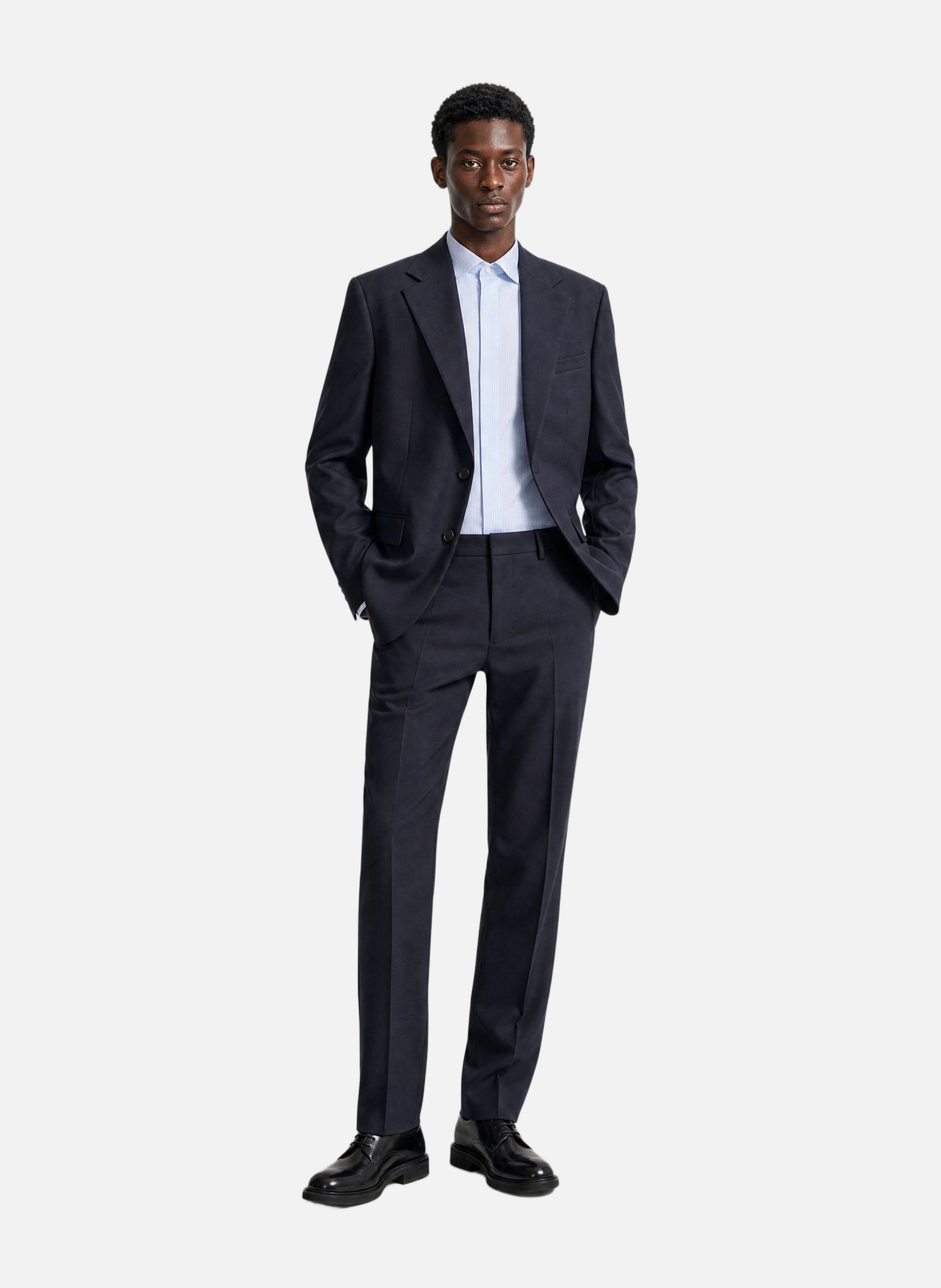 Veste de costume en laine marine THE KOOPLES Bleu