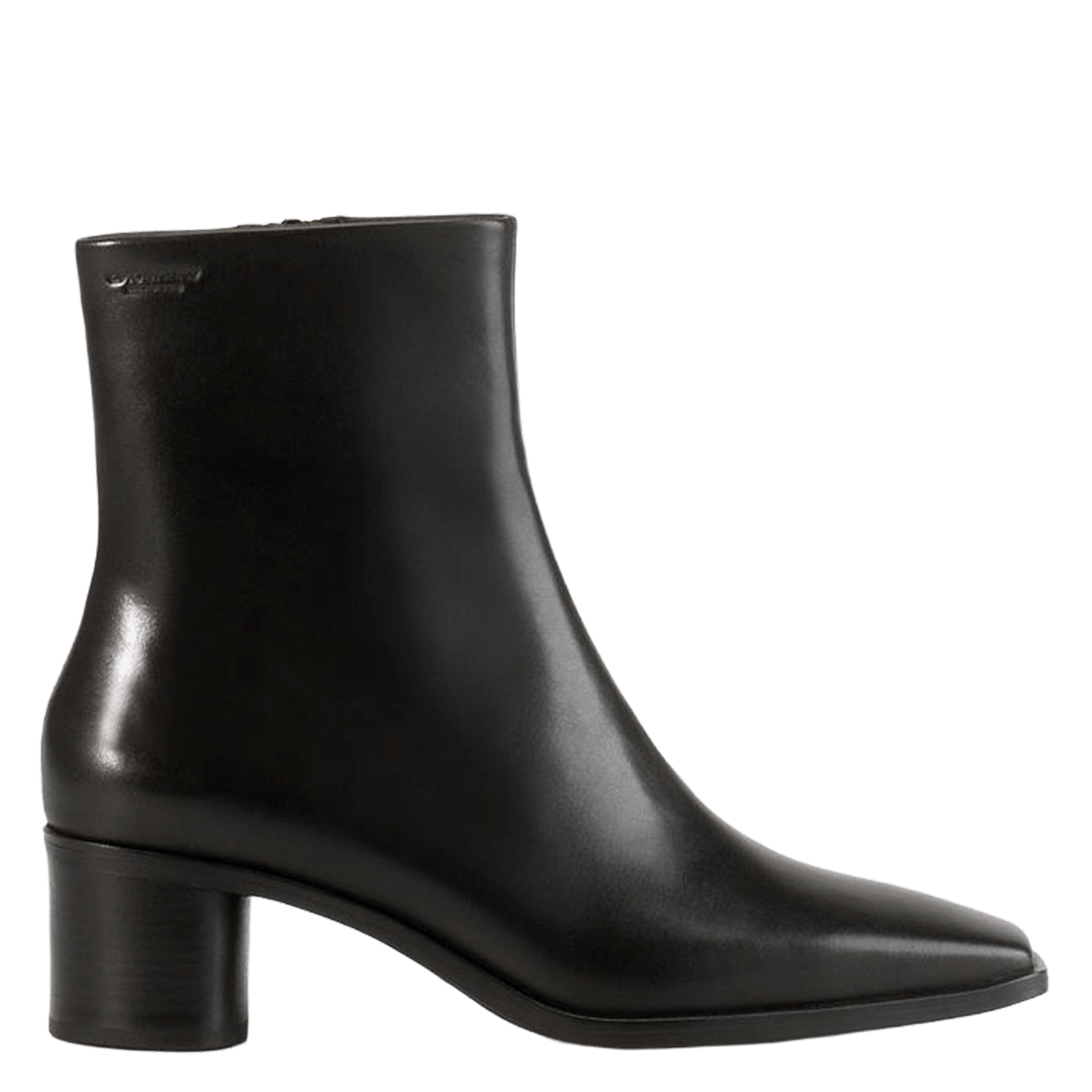 Bottines à bout carré en cuir VAGABOND Noir