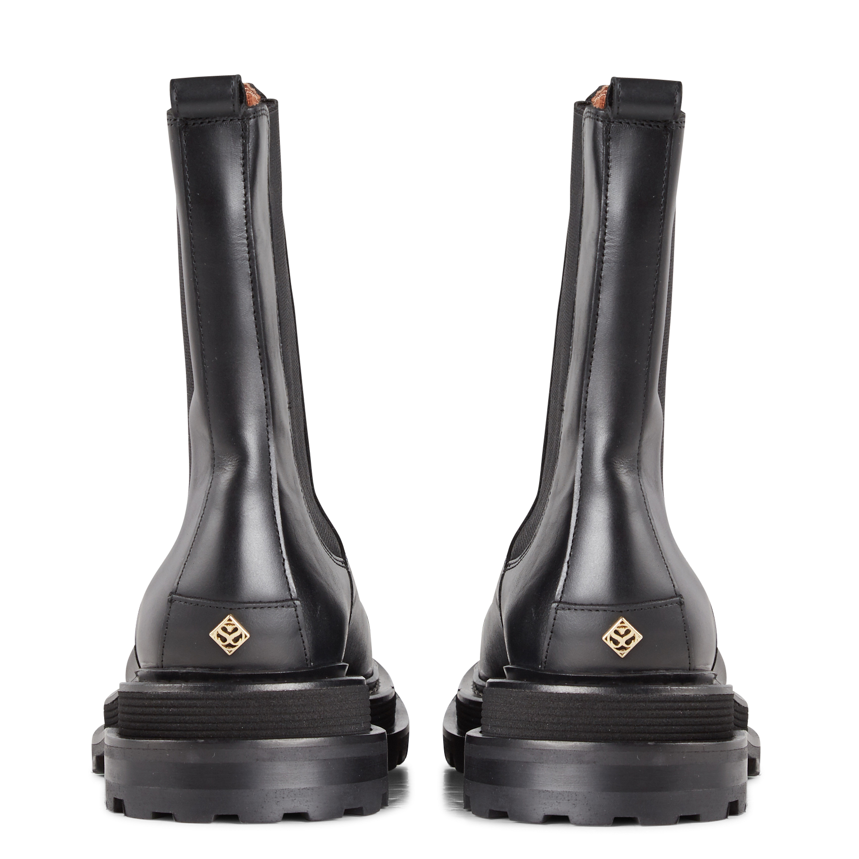 Bottines en cuir SANDRO Noir