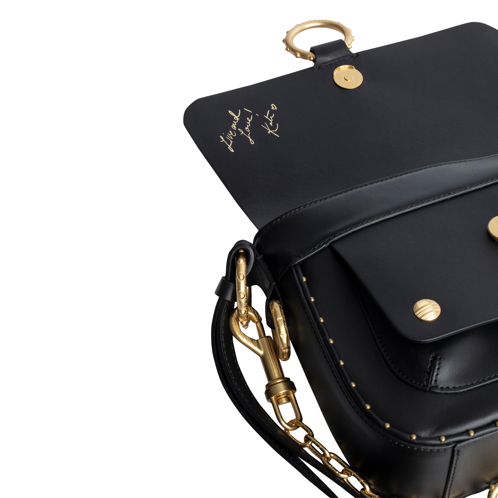 Leren Schoudertas Met Metalen Ketting Zadig Voltaire X Kate Moss Noir