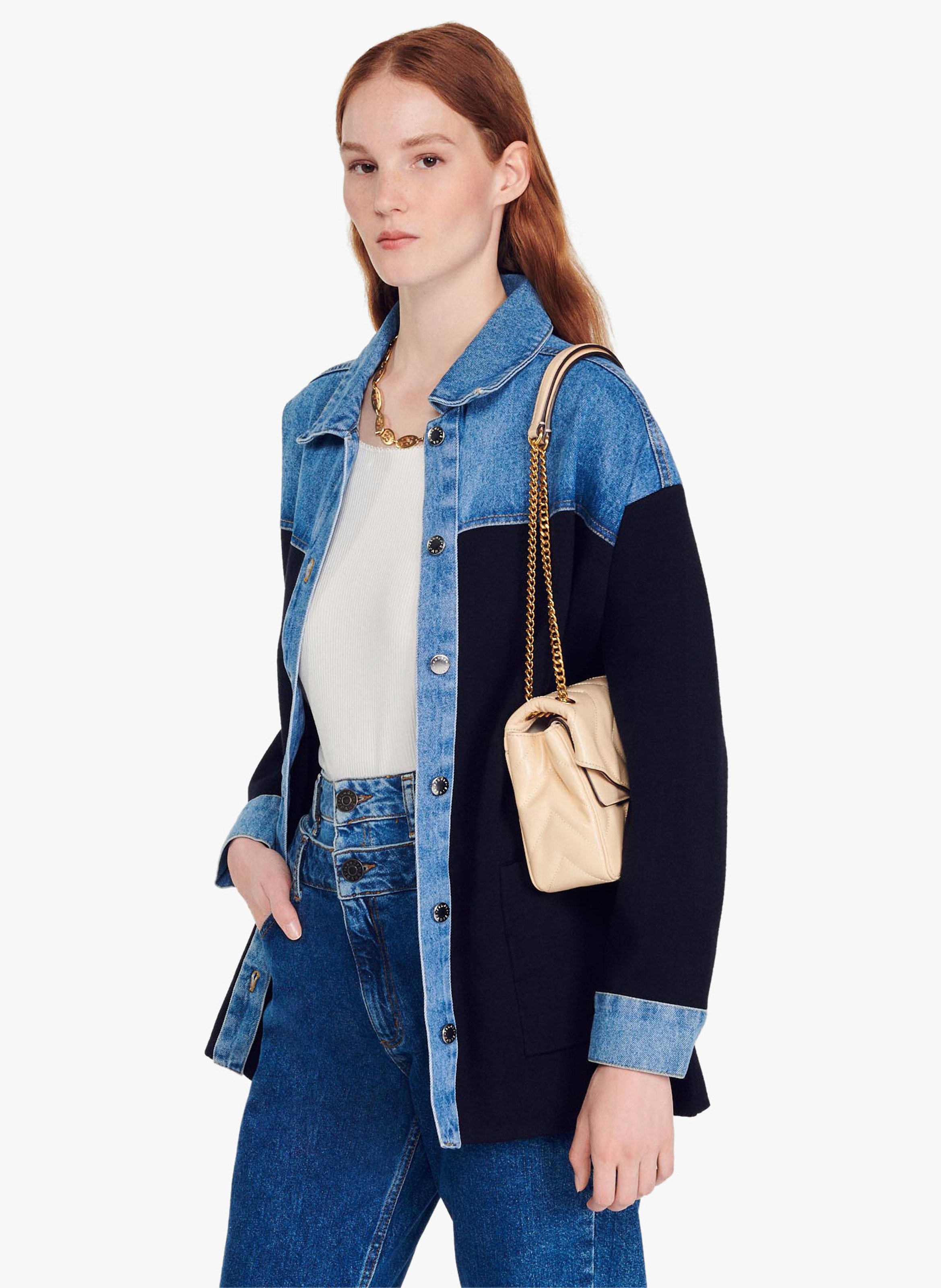 Veste bi matiere discount jean