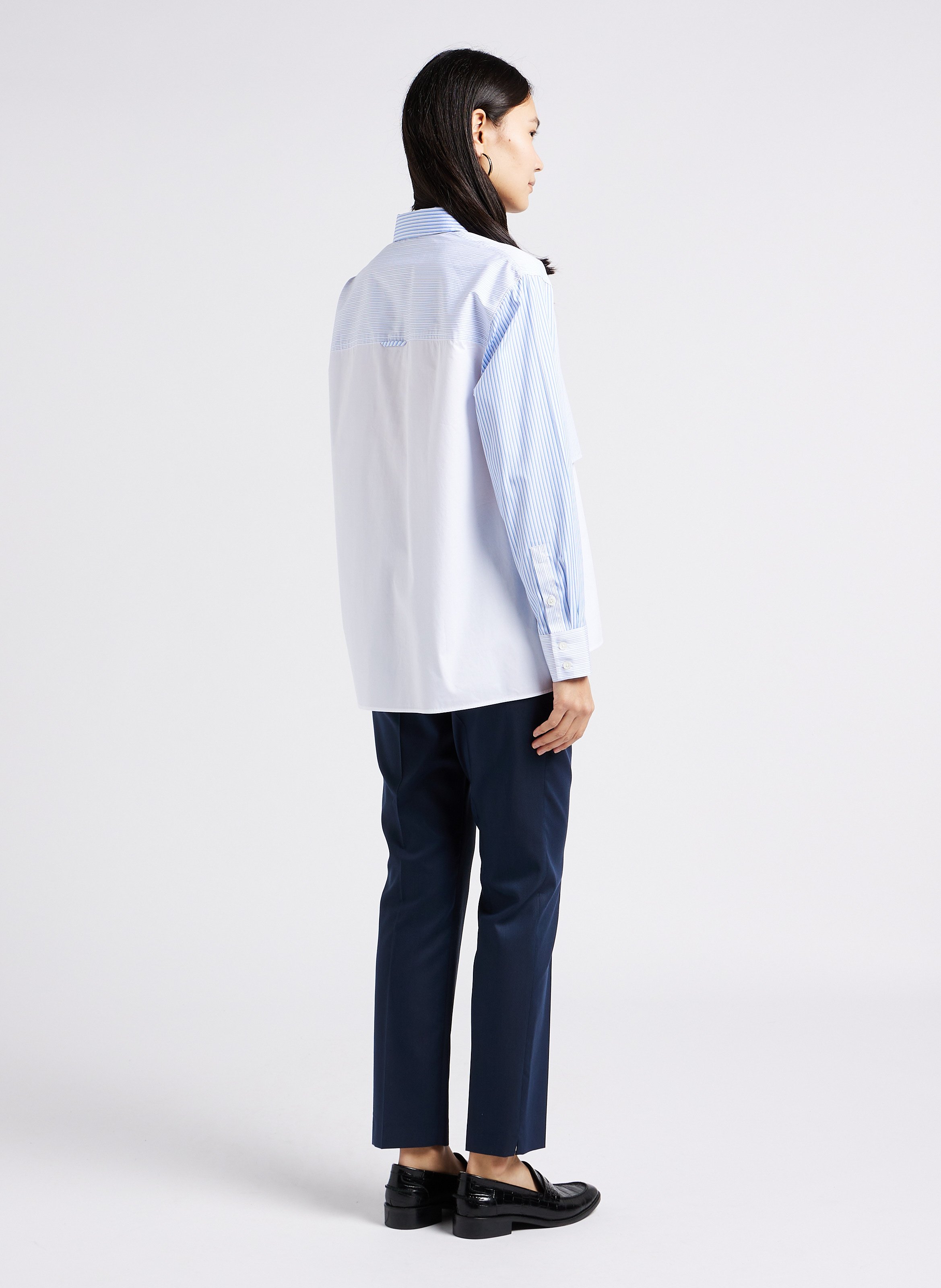 Straight cotton shirt with classic collar PAUL SMITH White