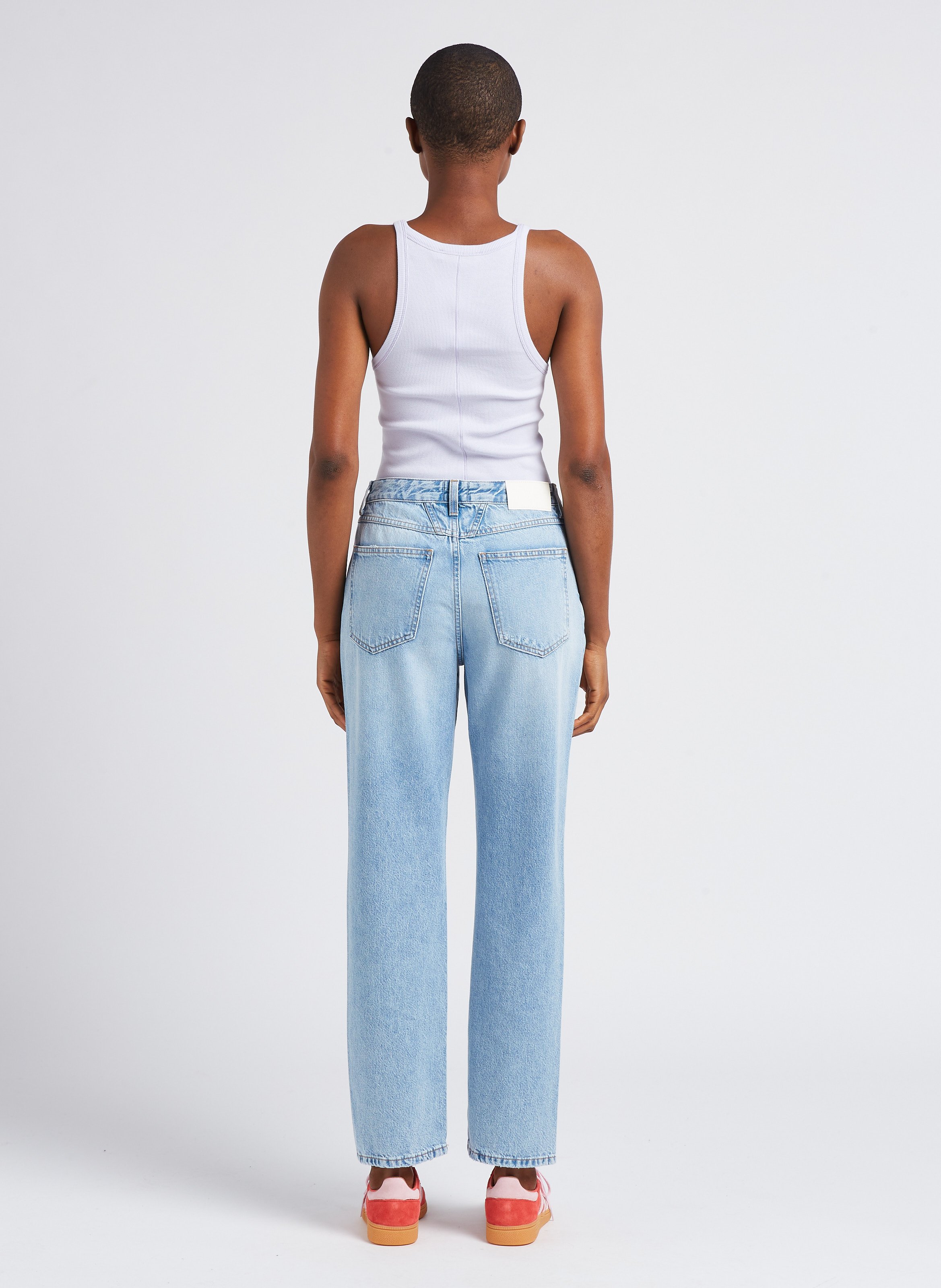 Baskets basses en cuir velours ADIDAS Rouge