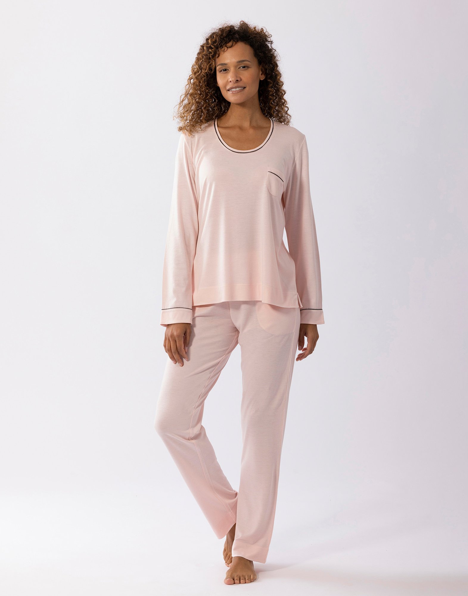 Cotton modal pajamas LE CHAT Pink