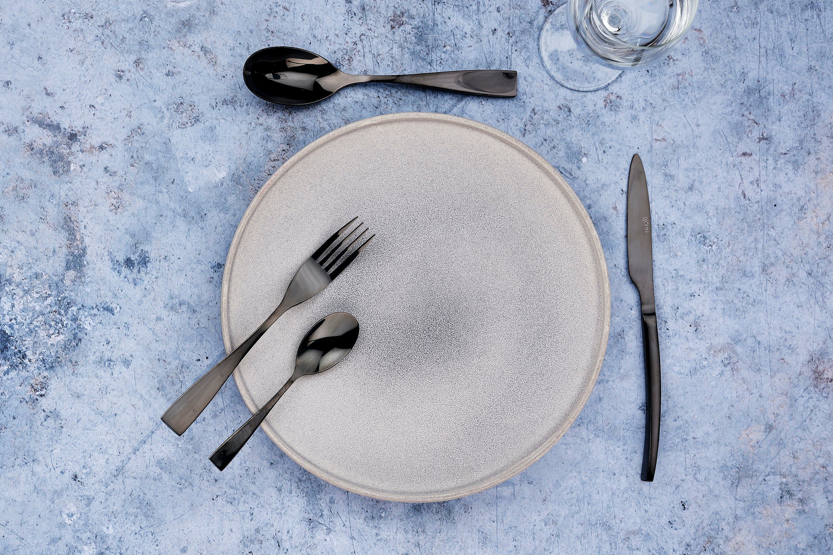 Sven - black set of 6 teaspoons BJORN Black