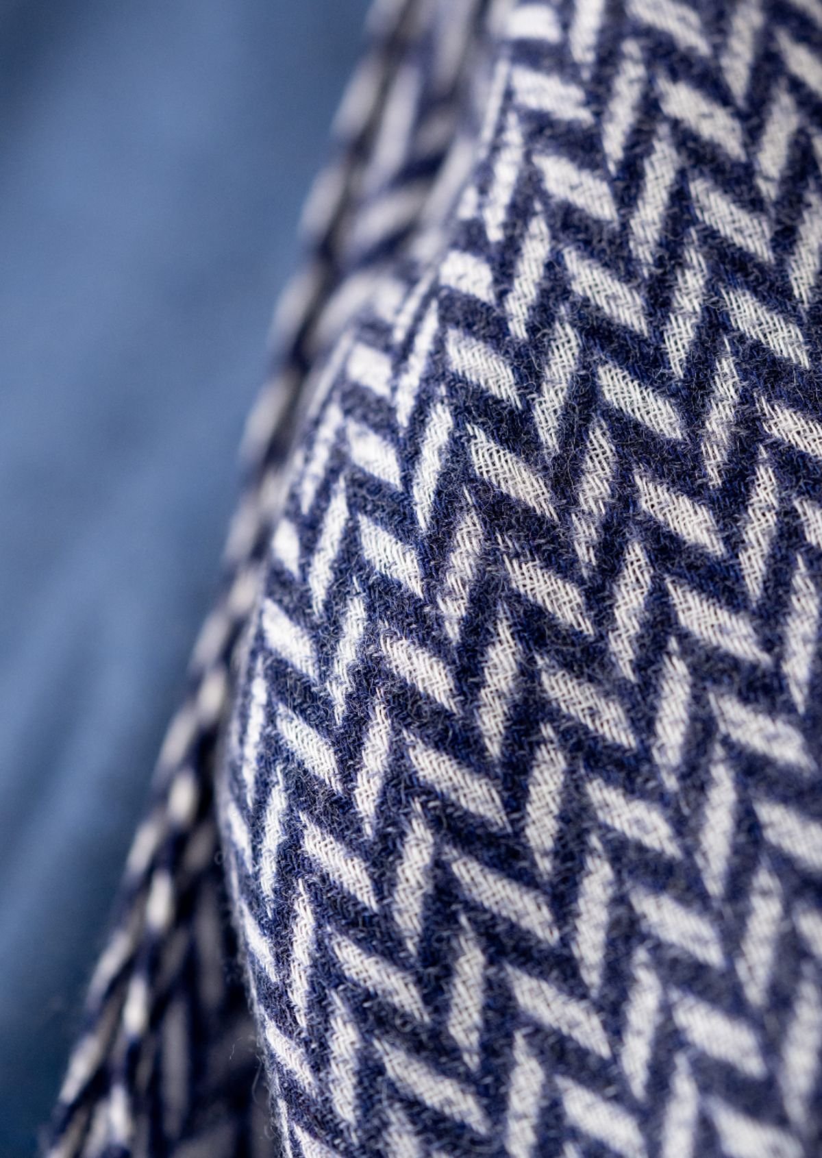 Alaska plain wool scarf BILLYBELT Blue