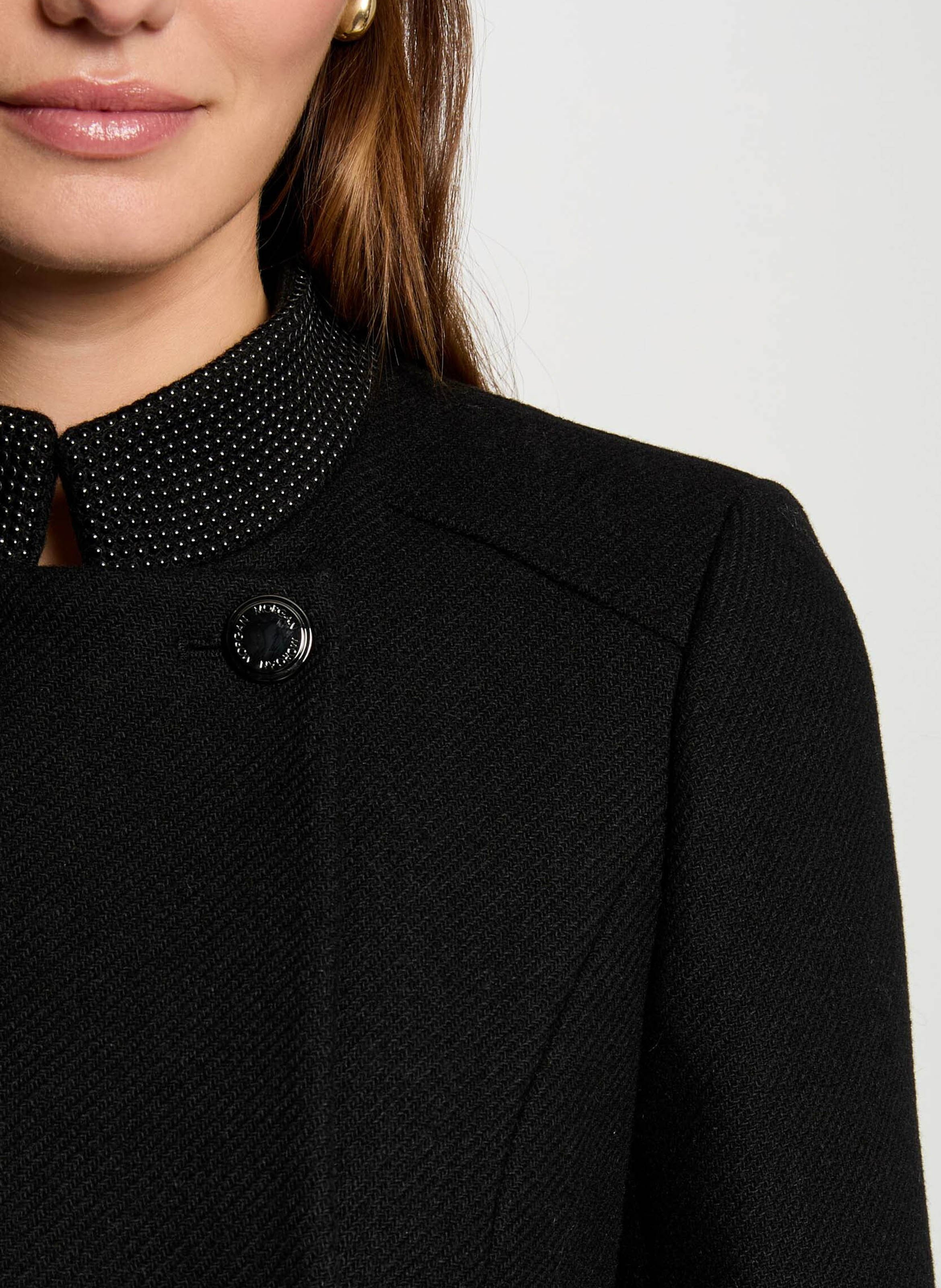 Lange jas MORGAN Zwart