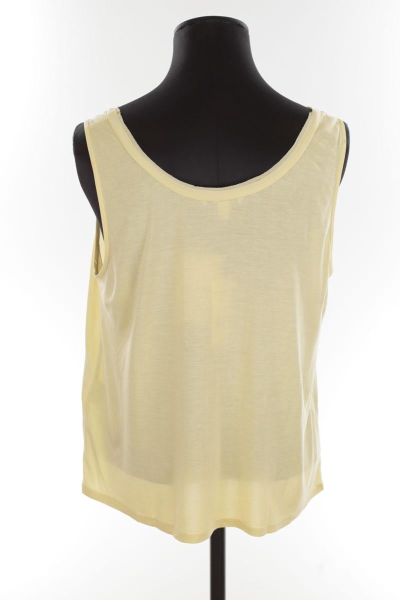 Sleeveless silk top LK BENNETT - Seconde Main Yellow