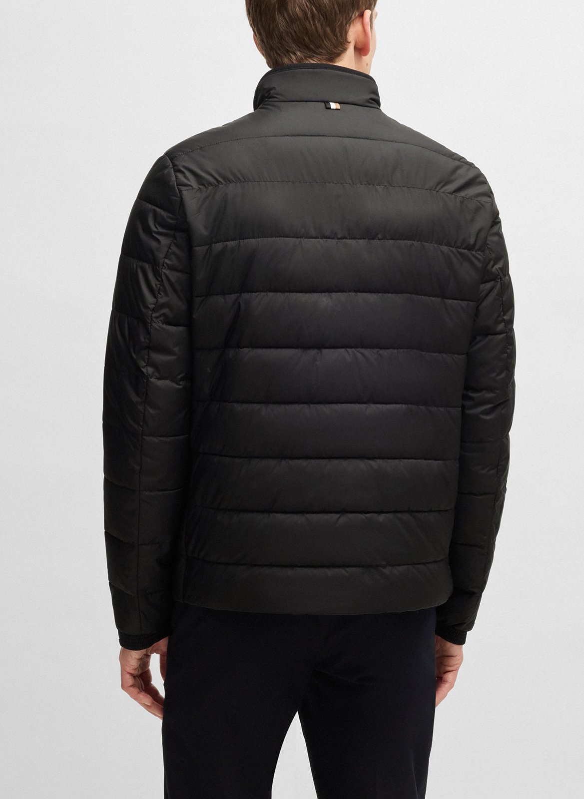 Quilted straight down jacket BOSS Black