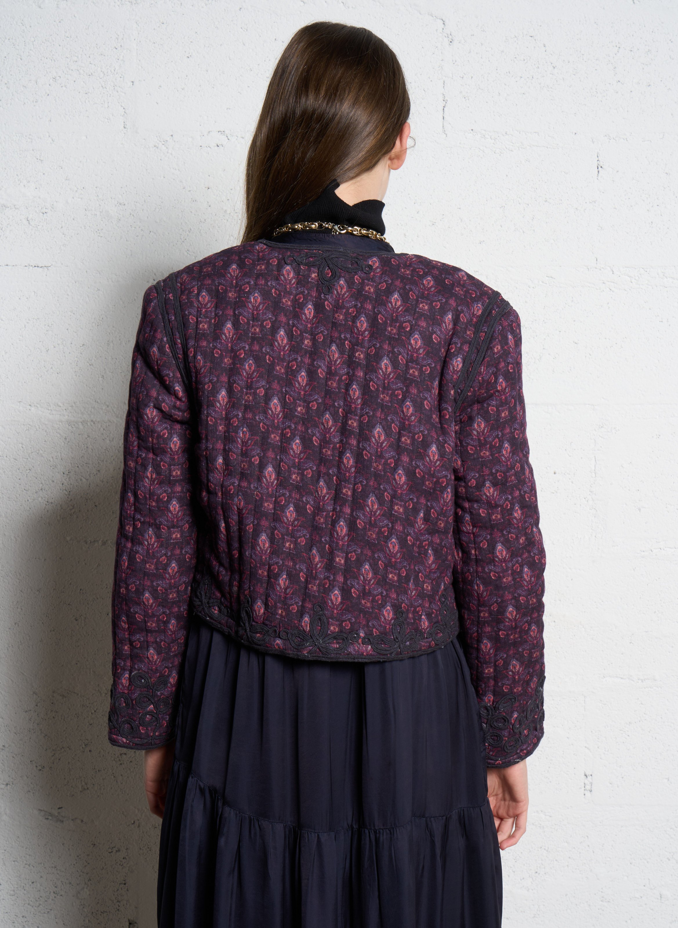 Veste matelassée en coton MAISON HOTEL Violet