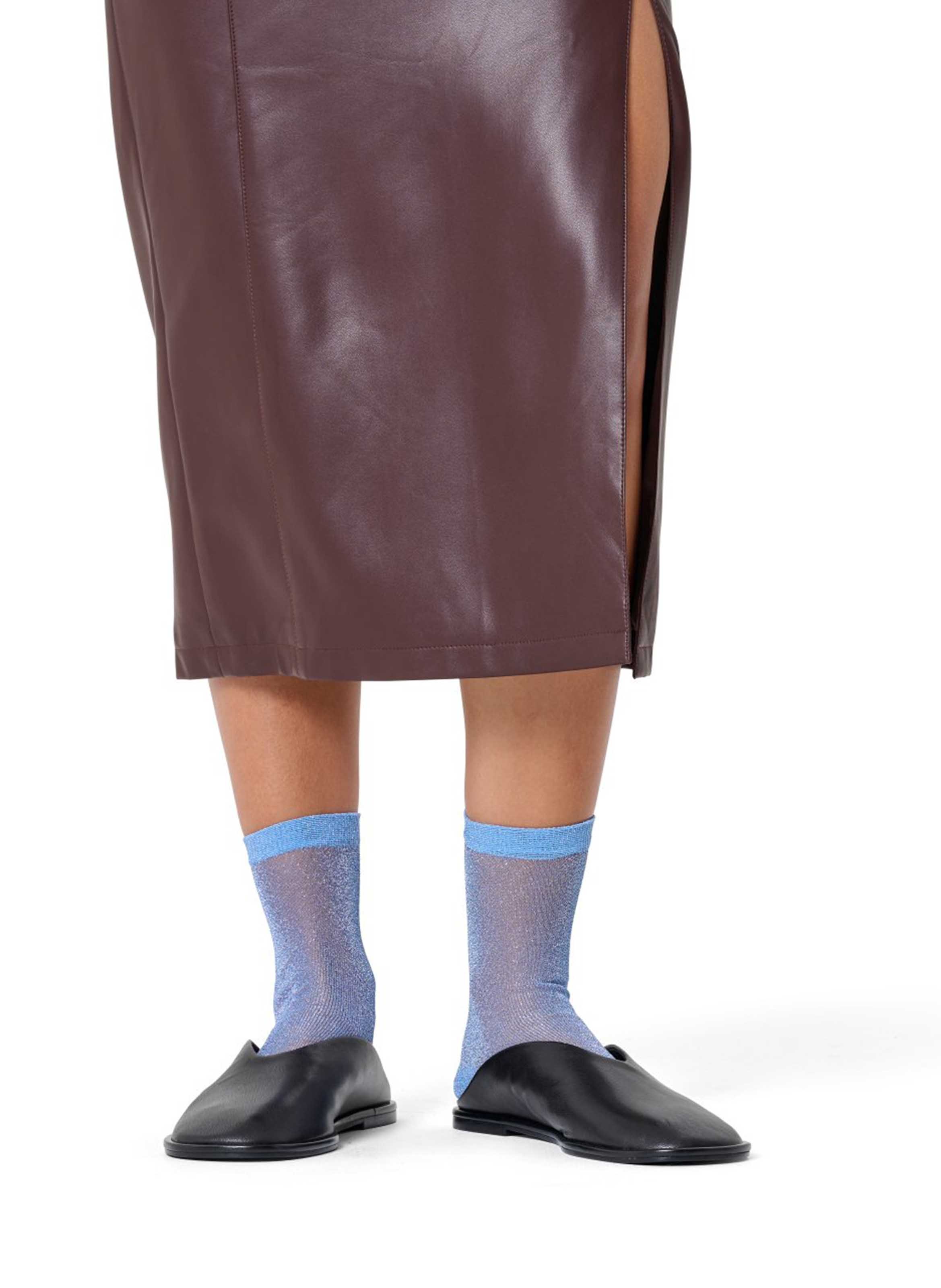 Transparente Socken HAPPY SOCKS Blau