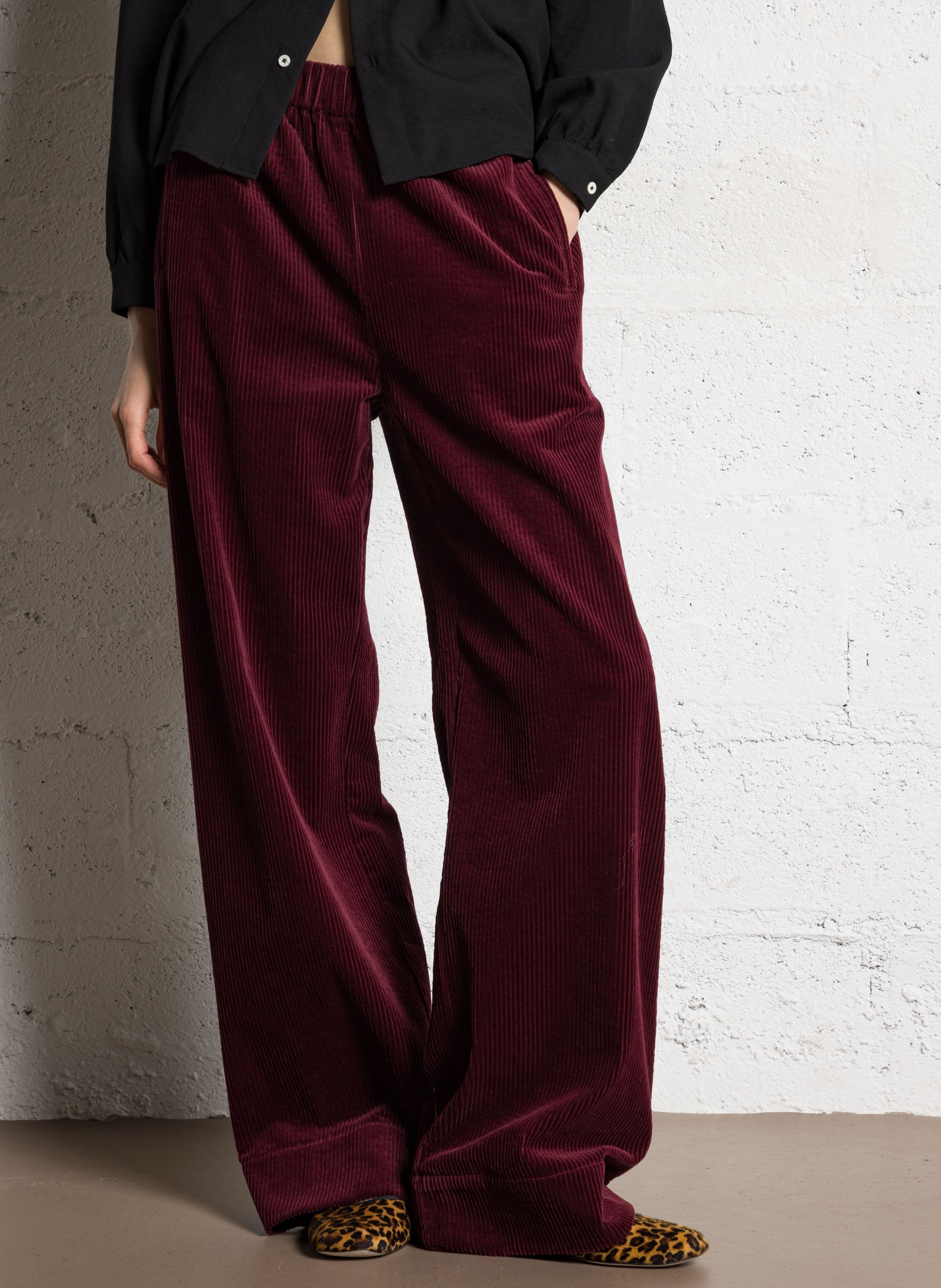 Flared cotton pants JC SOPHIE