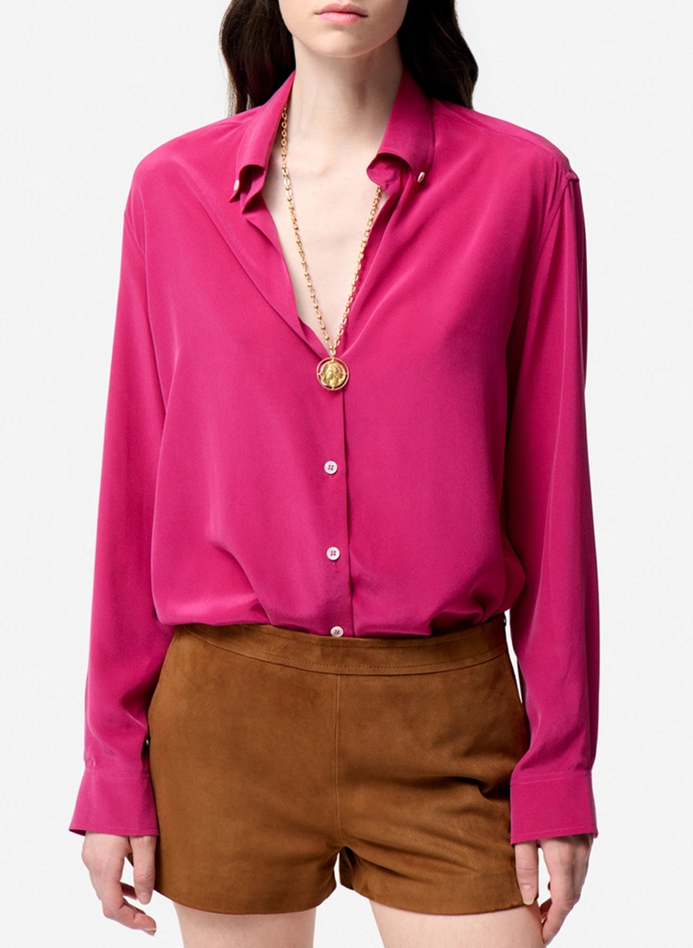 Fluid silk v-neck shirt VANESSA BRUNO