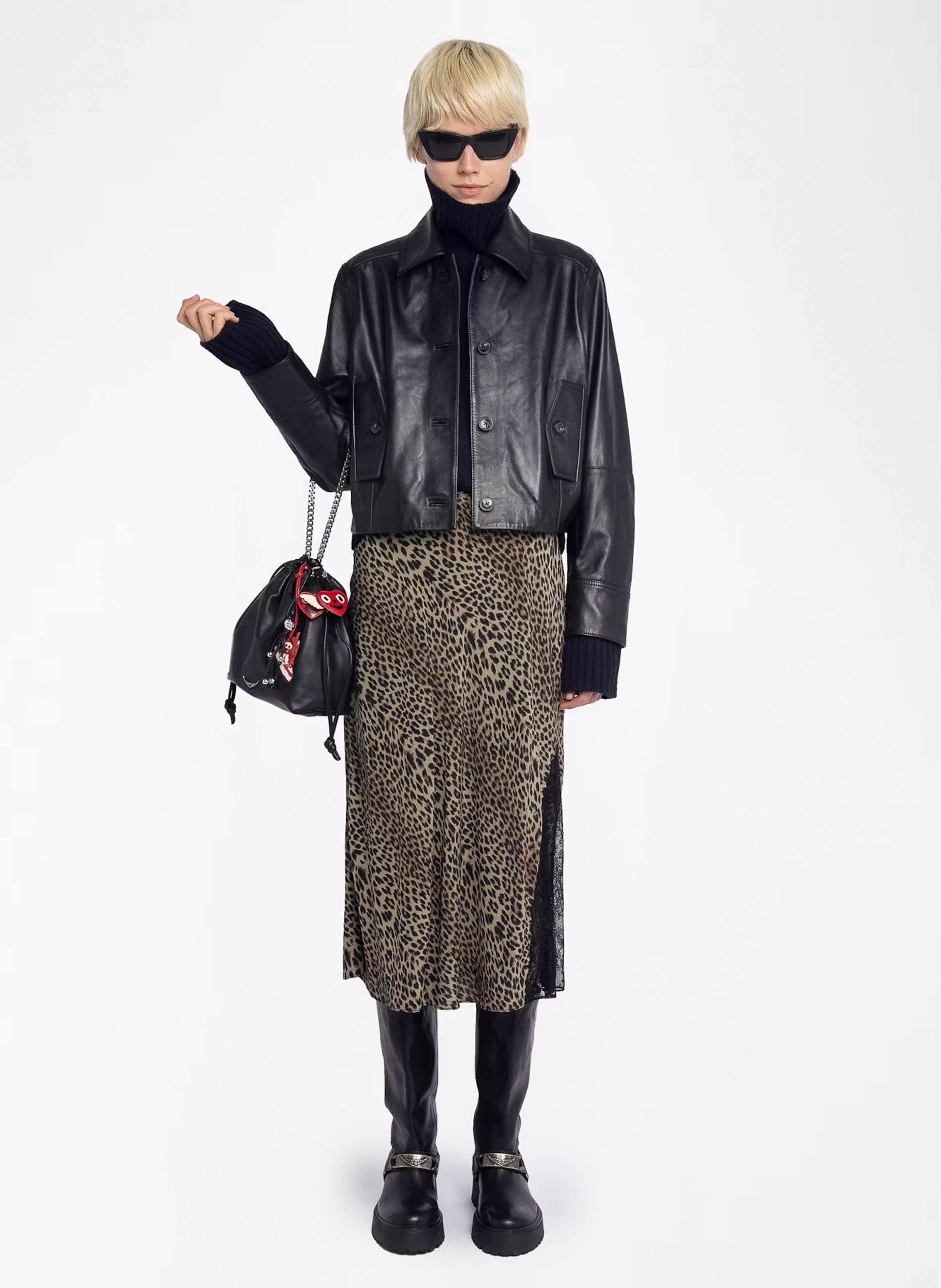 Gonna corta stampata ZADIG&VOLTAIRE Verde