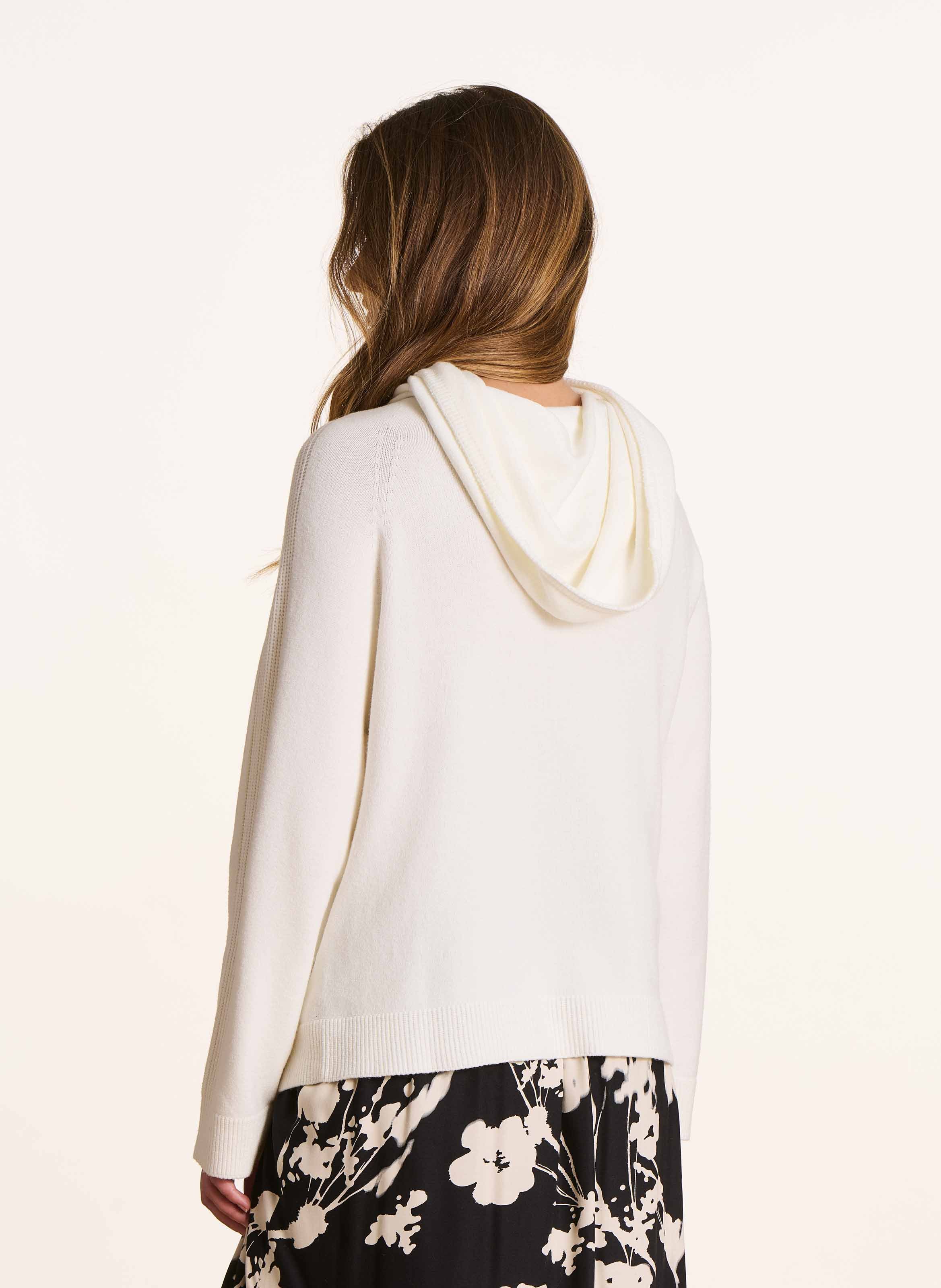 Trui met coltrui LA FEE MARABOUTEE Wit