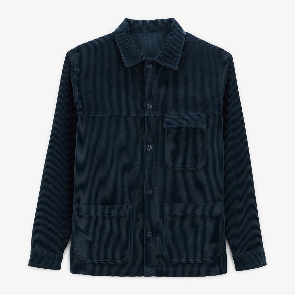Corduroy utility jacket SERGE BLANCO Blue