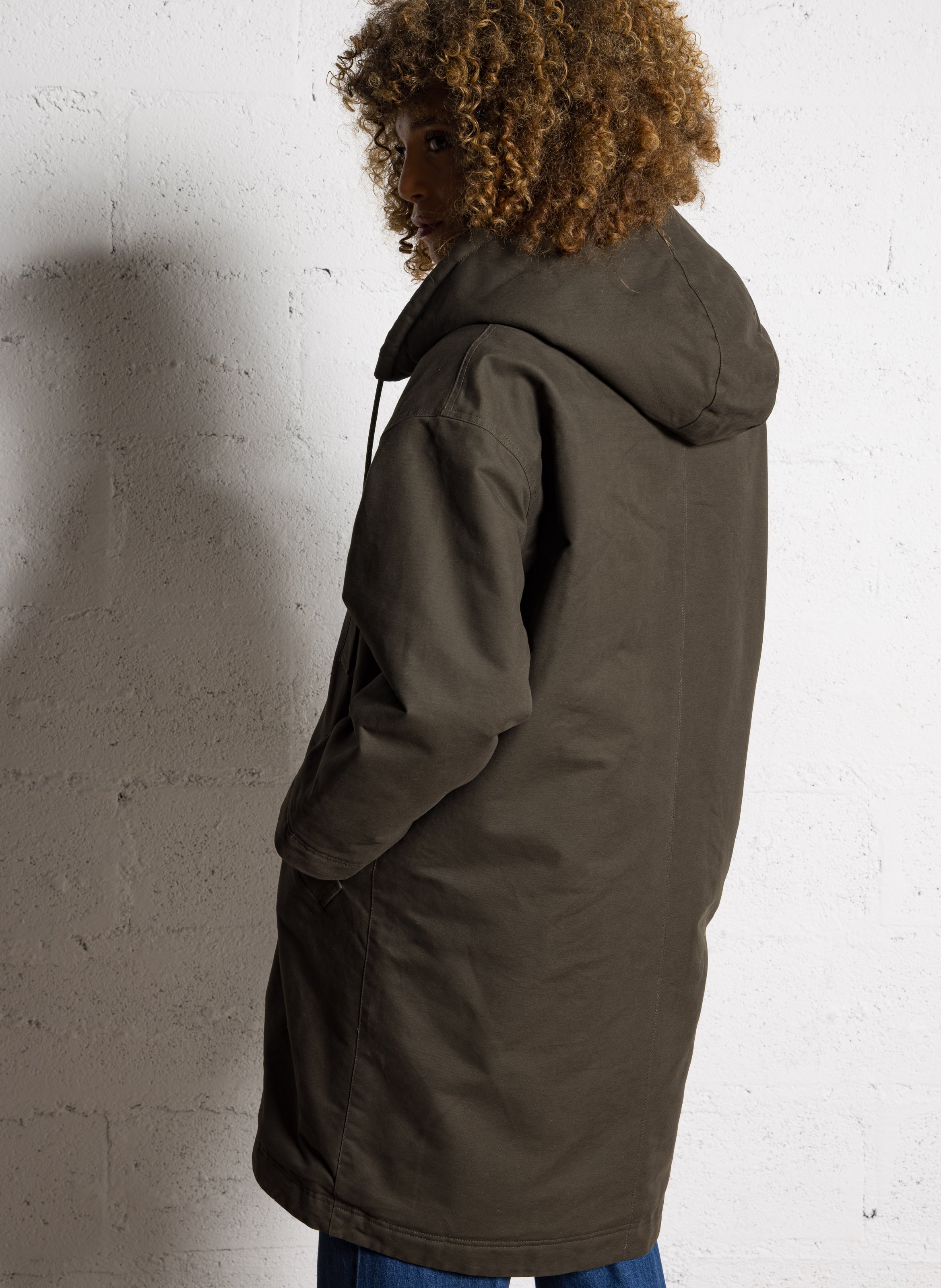 Jas met capuchon en katoen DES PETITS HAUTS Groen