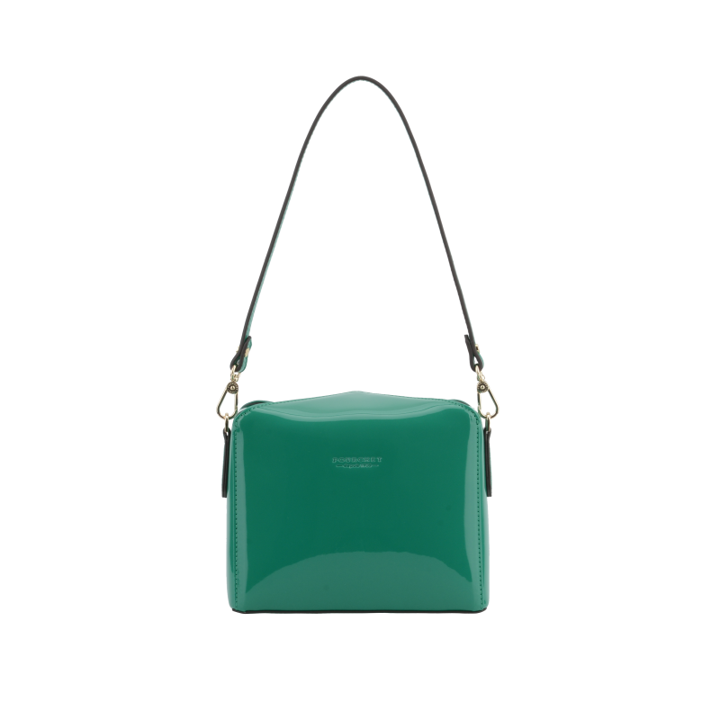 Shoulder bag - synthetic and leather POURCHET Green