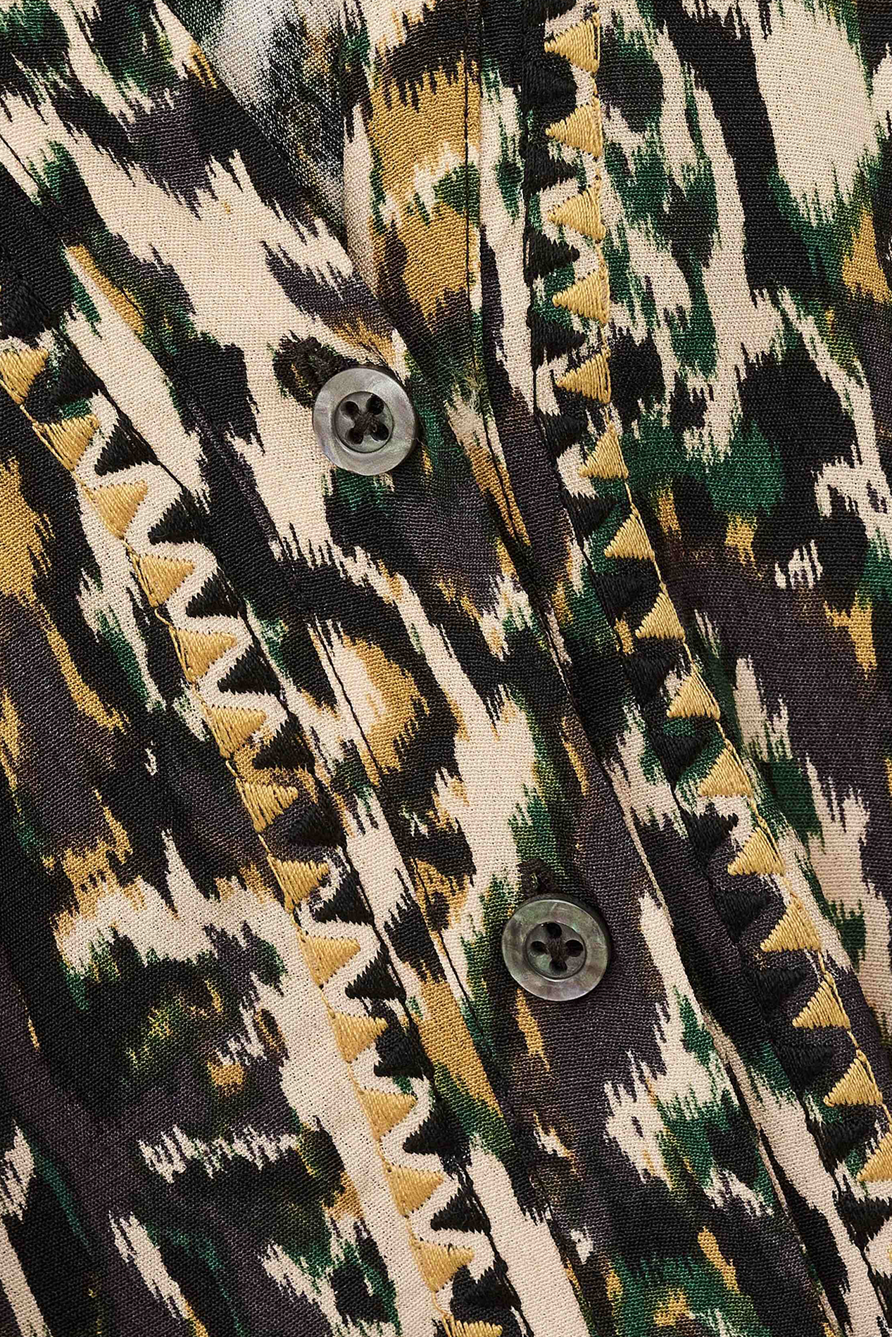 Blouse met bedrukte kraag BA&SH Beige