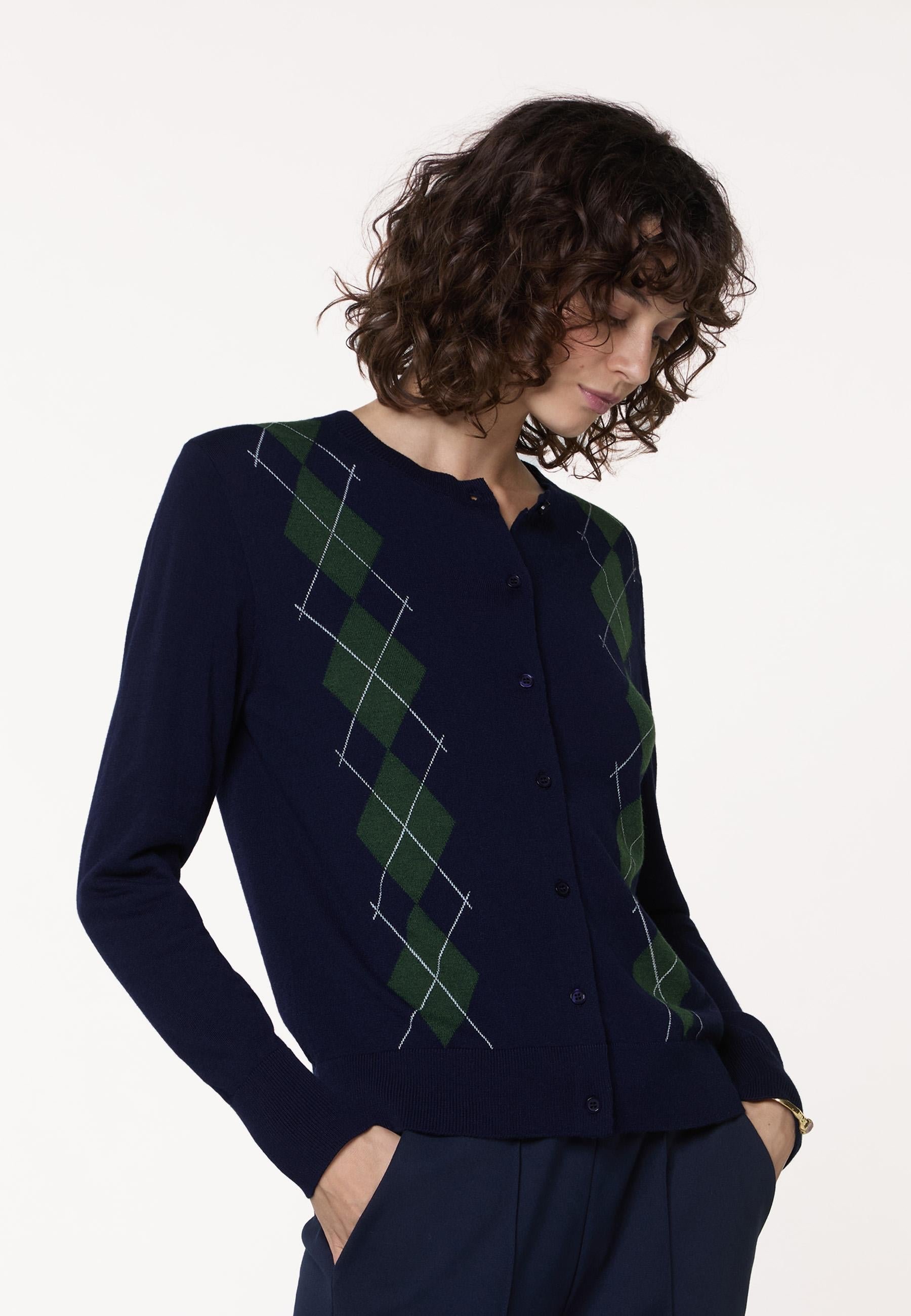 Jacquard cardigan RODIER Blue