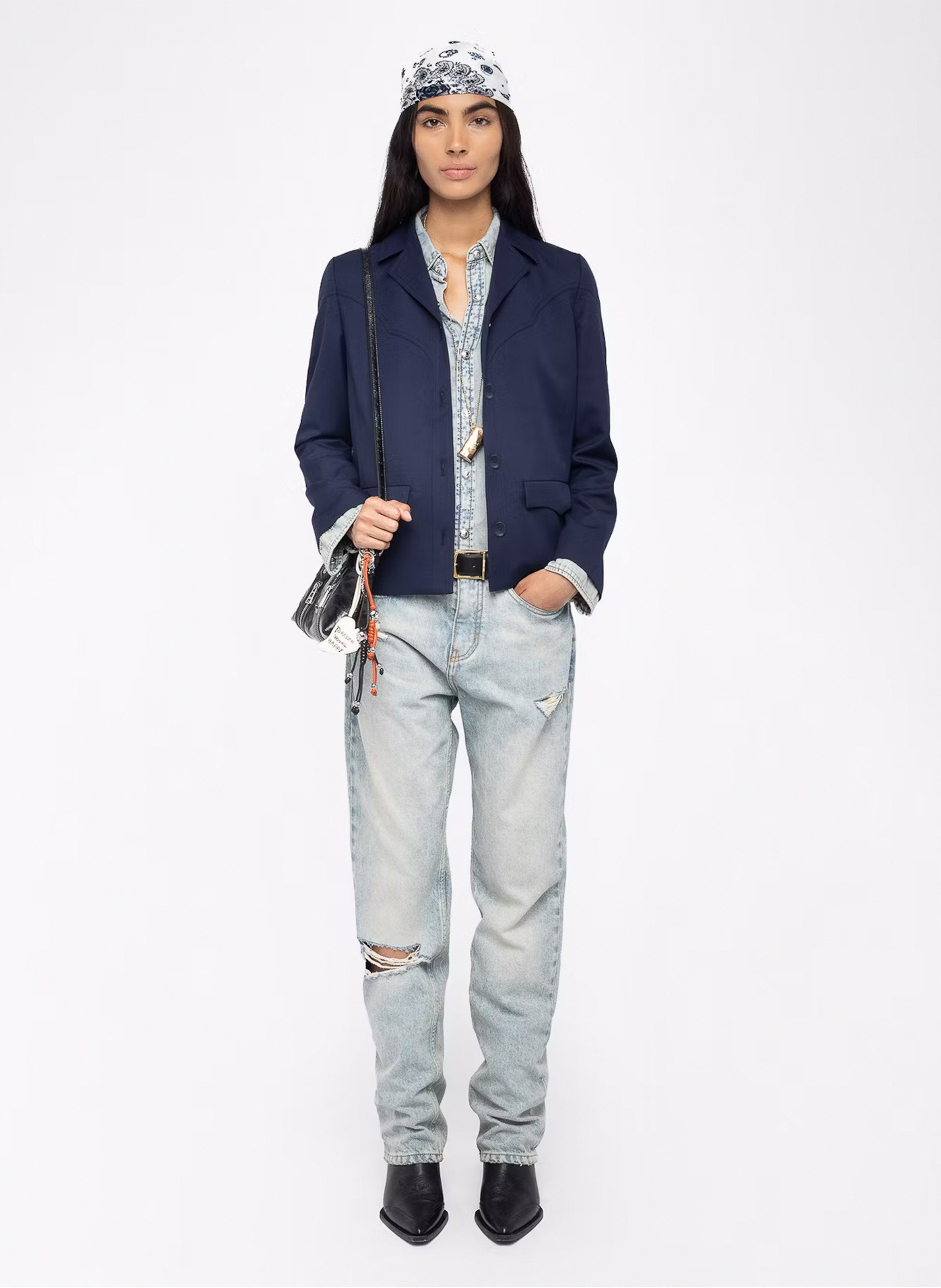 Blouson col tailleur  ZADIG&VOLTAIRE Bleu