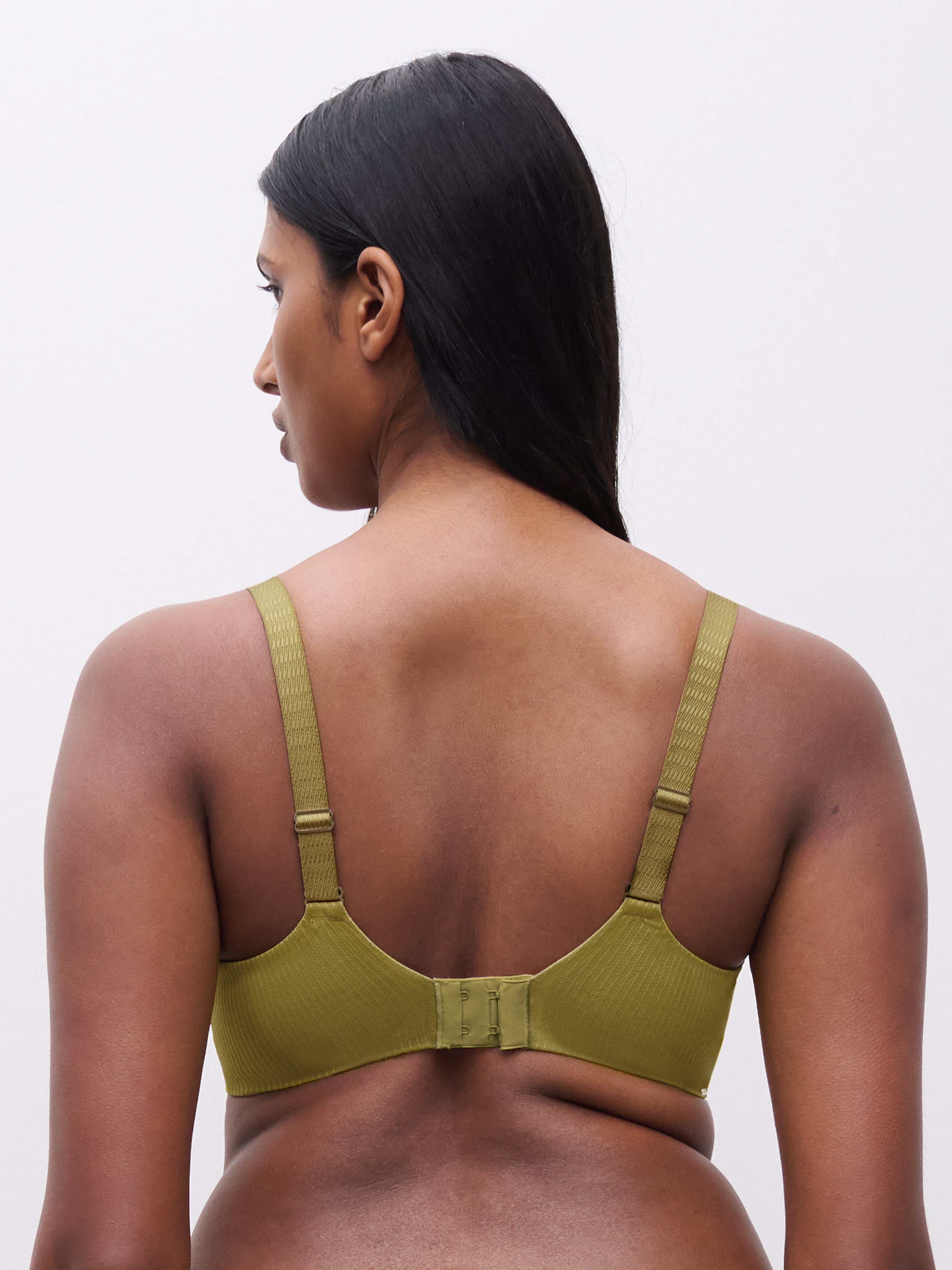 Very supportive embroidered bra CHANTELLE Green